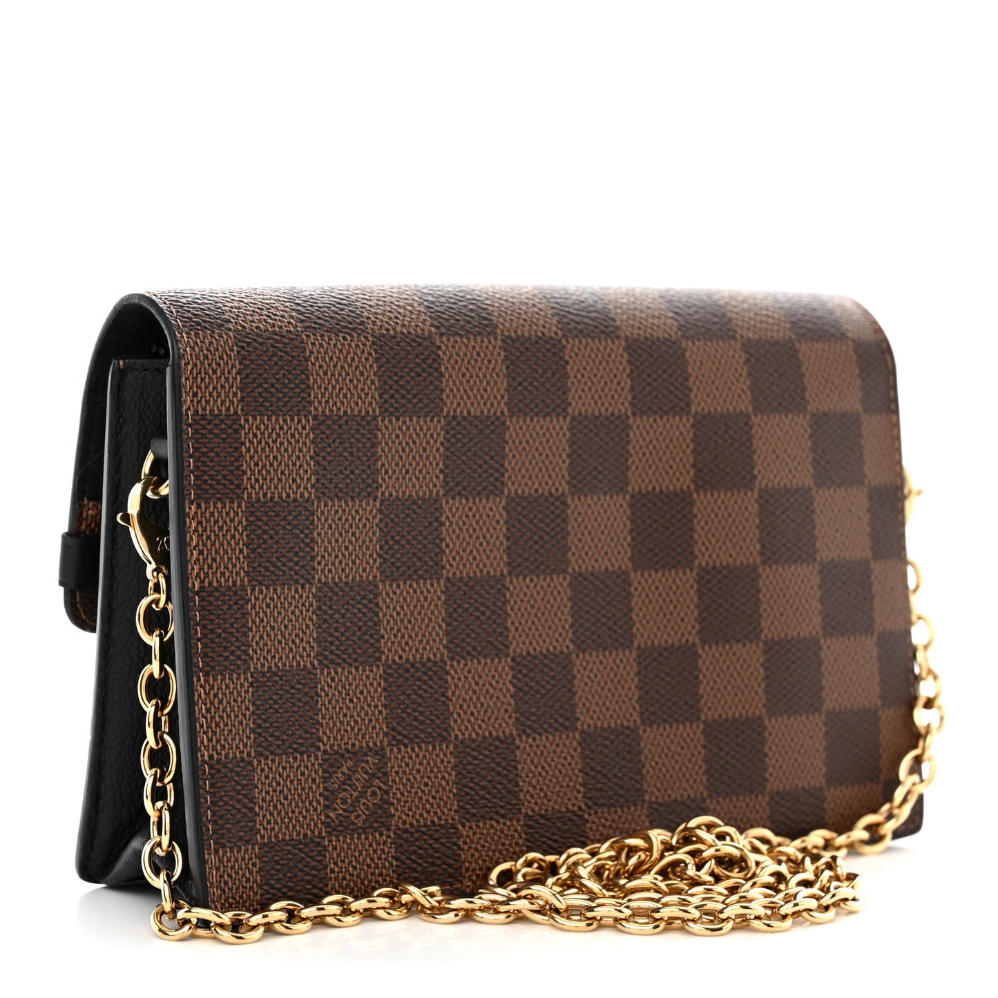 Damier Ebene Vavin Chain Wallet Black