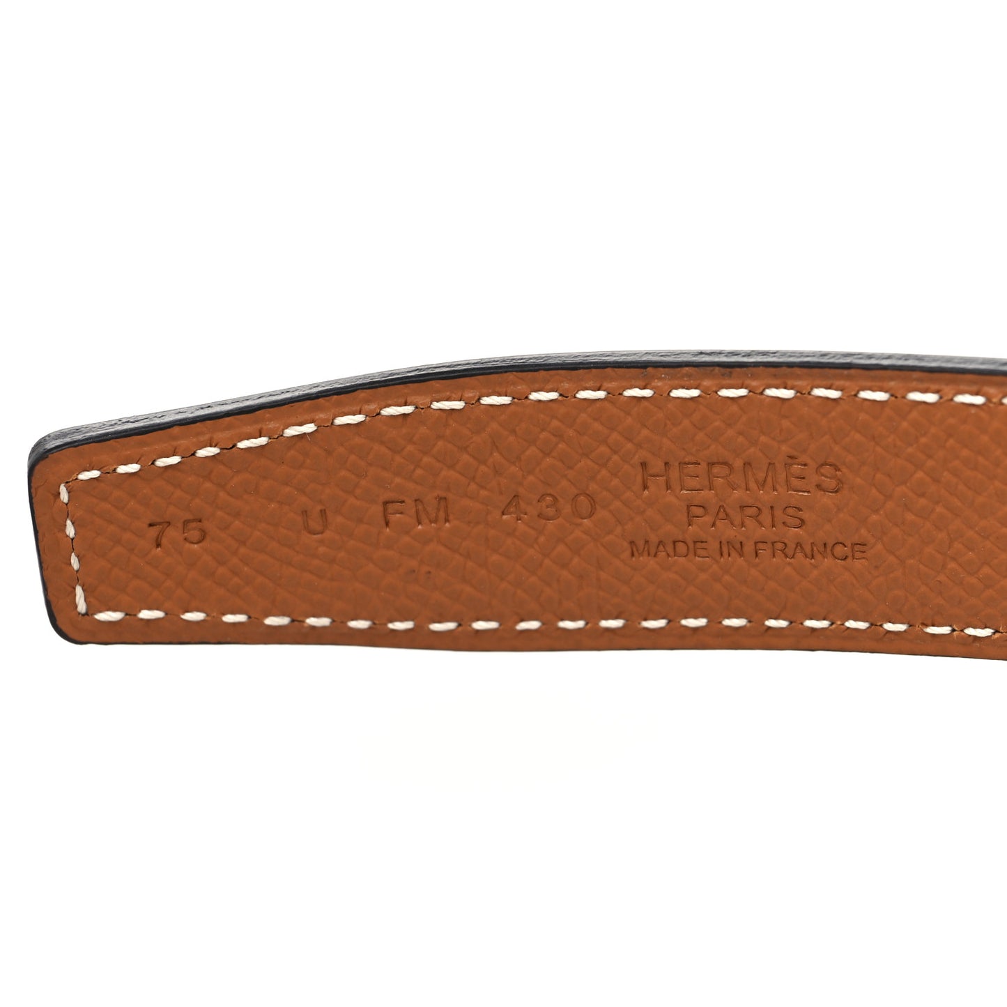 Swift Epsom Mini Constance H Belt 75 Black Gold