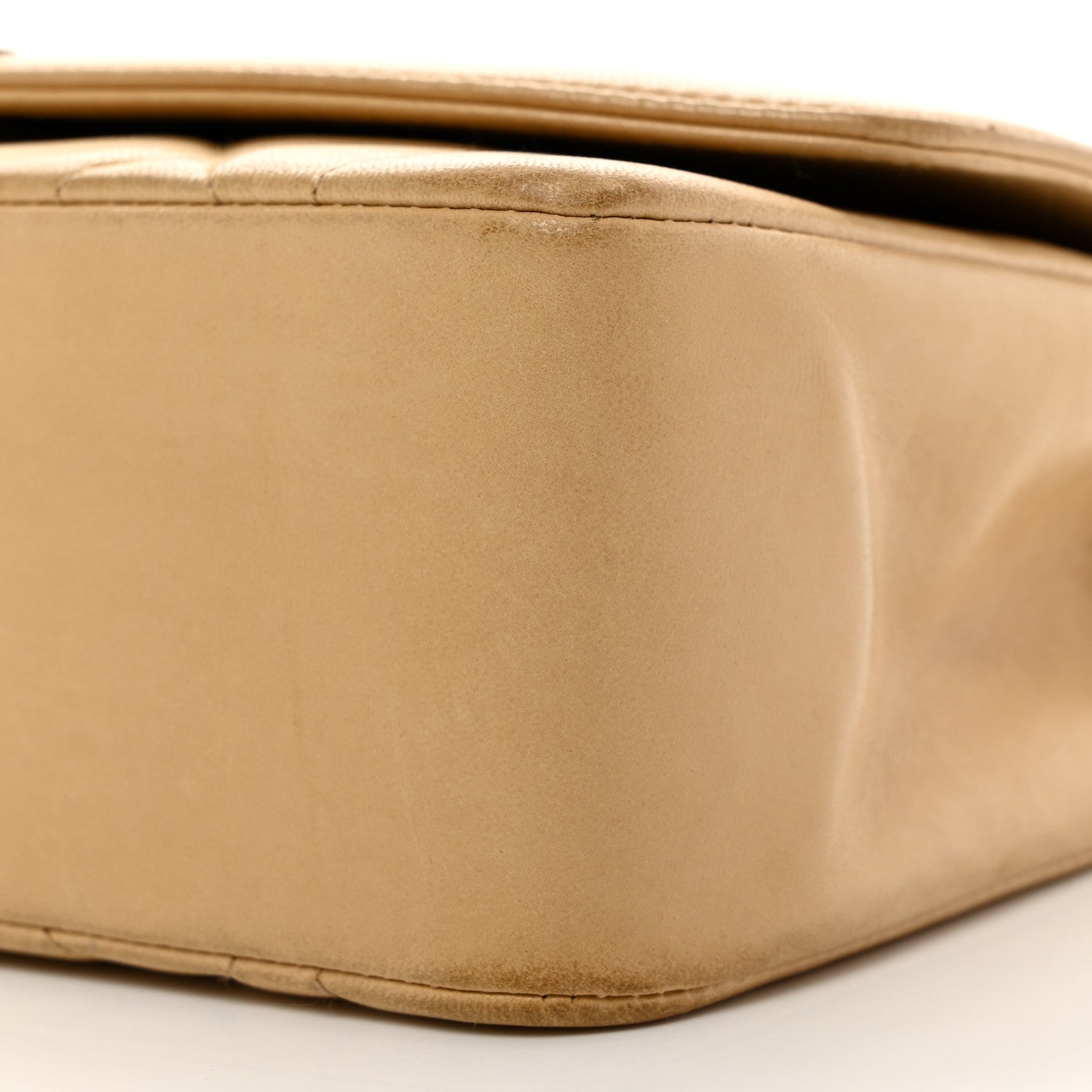 Chanel Lambskin Quilted Small Single Flap Beige 10 of 12