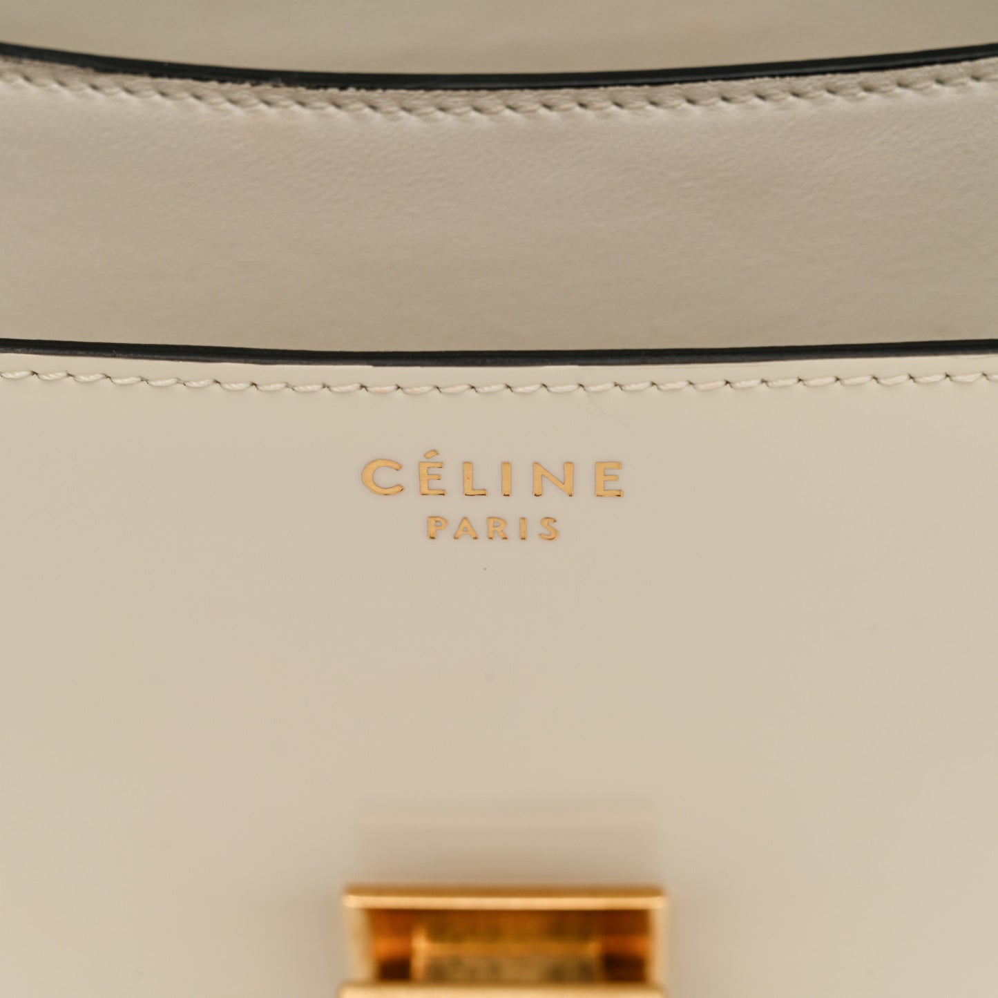 Spazzolato Calfskin Medium Classic Box Flap Bag White