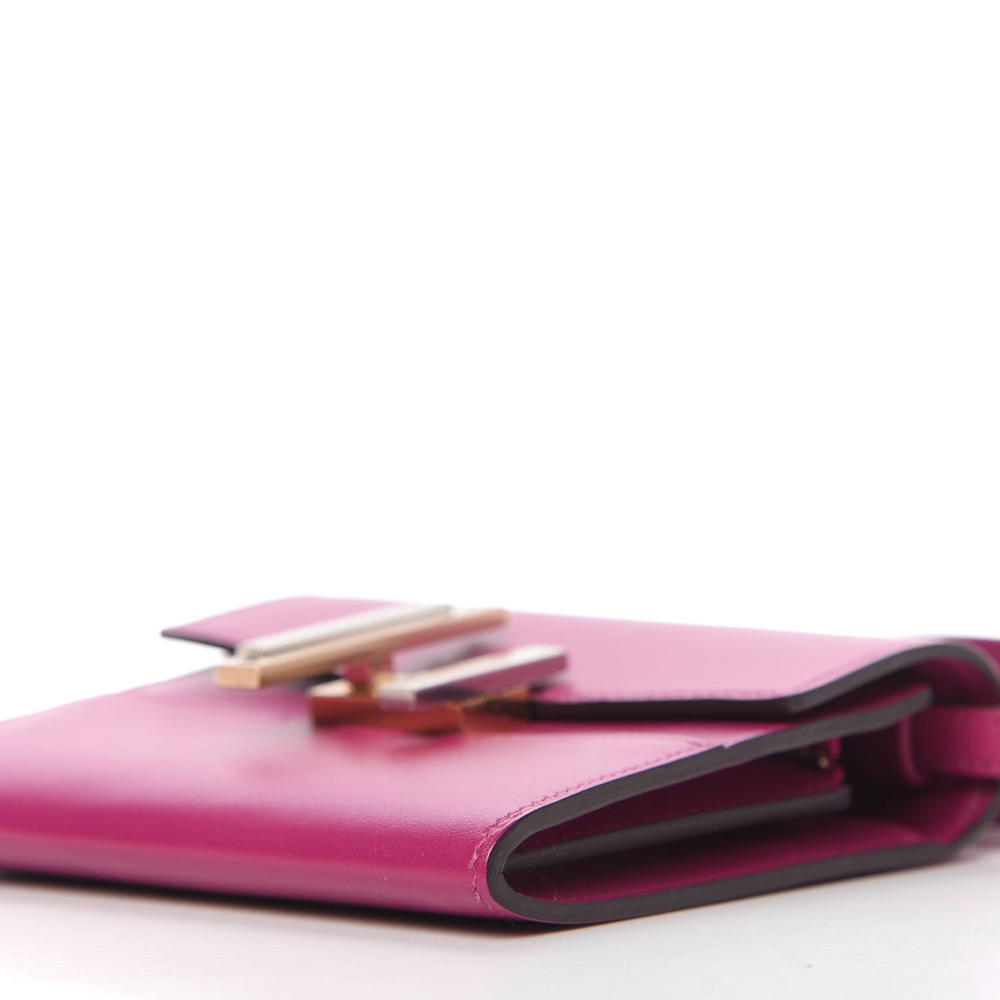 Villandry Calfskin Mini Cinhetic Wallet Rose Pourpre
