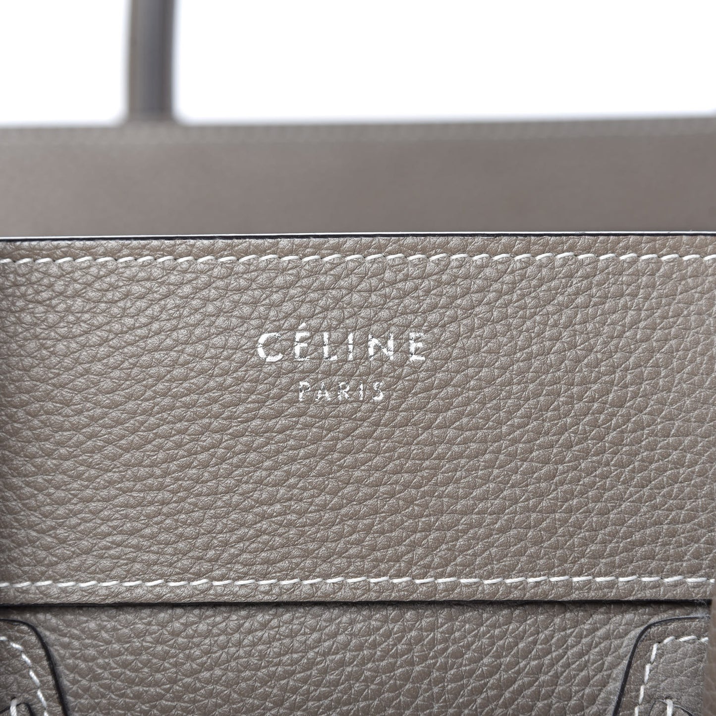 Drummed Calfskin Mini Luggage Souris