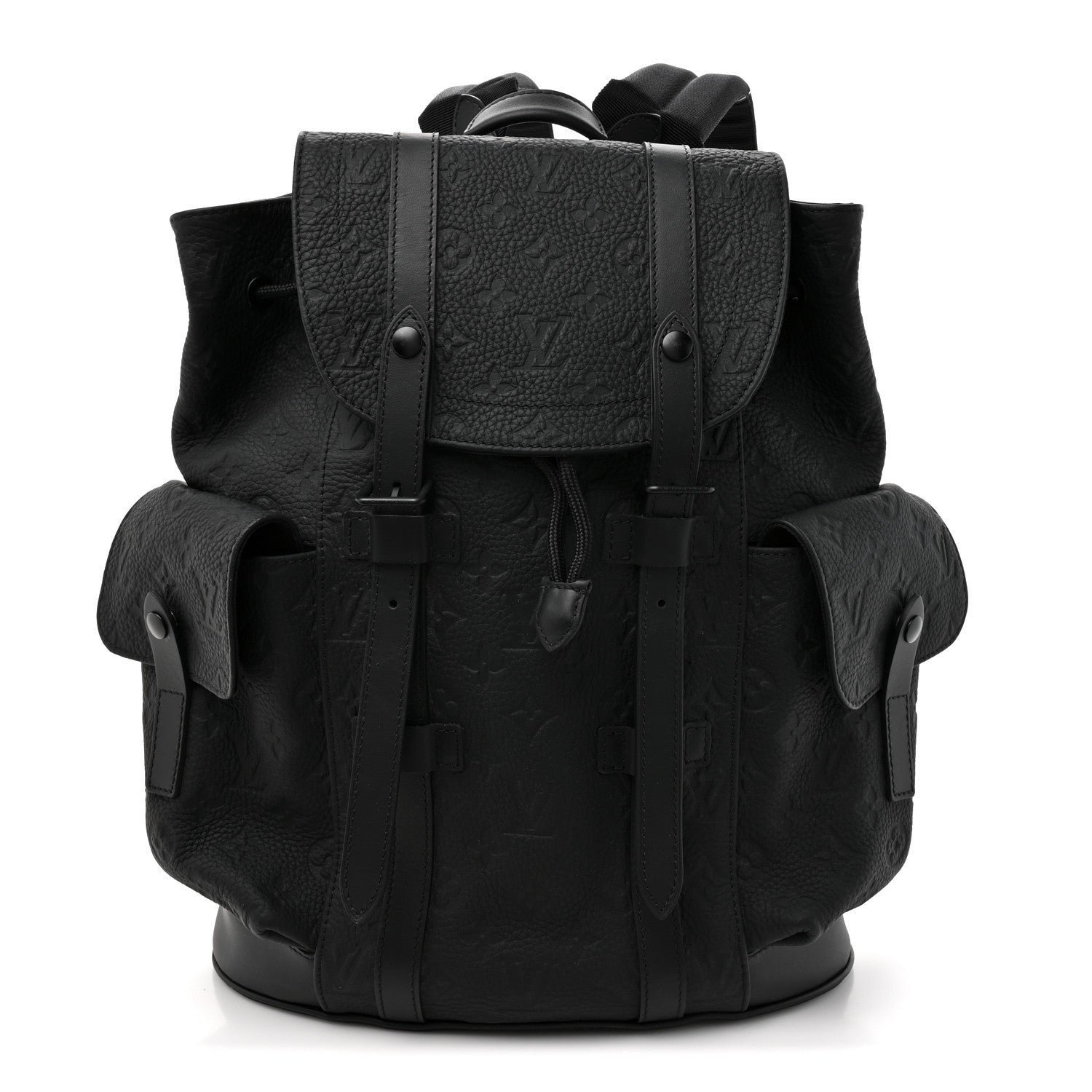 LOUIS VUITTON Christopher mm Black Monogram Taurillon Leather