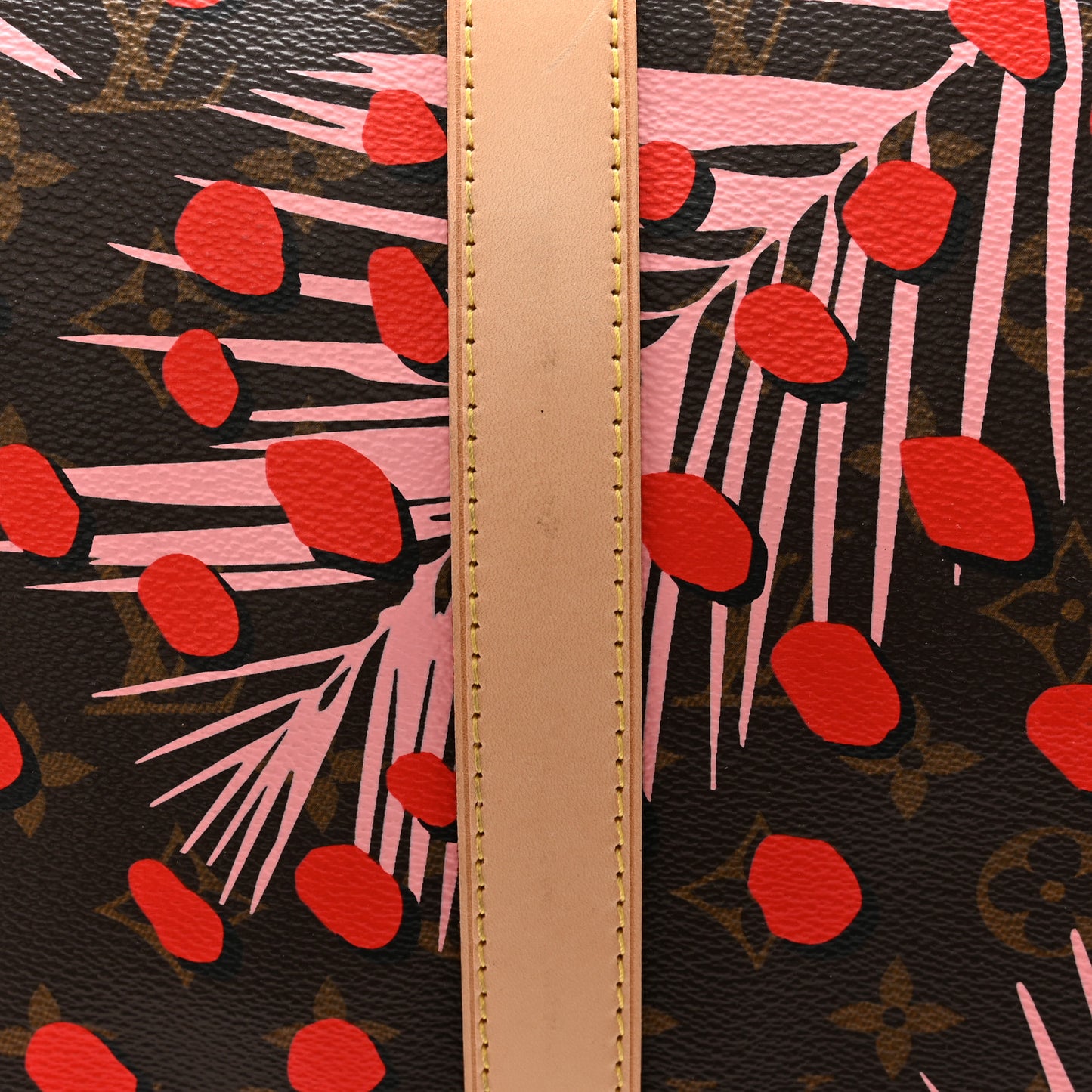 Monogram Jungle Dots Keepall Bandouliere 50 Sugar Pink Poppy