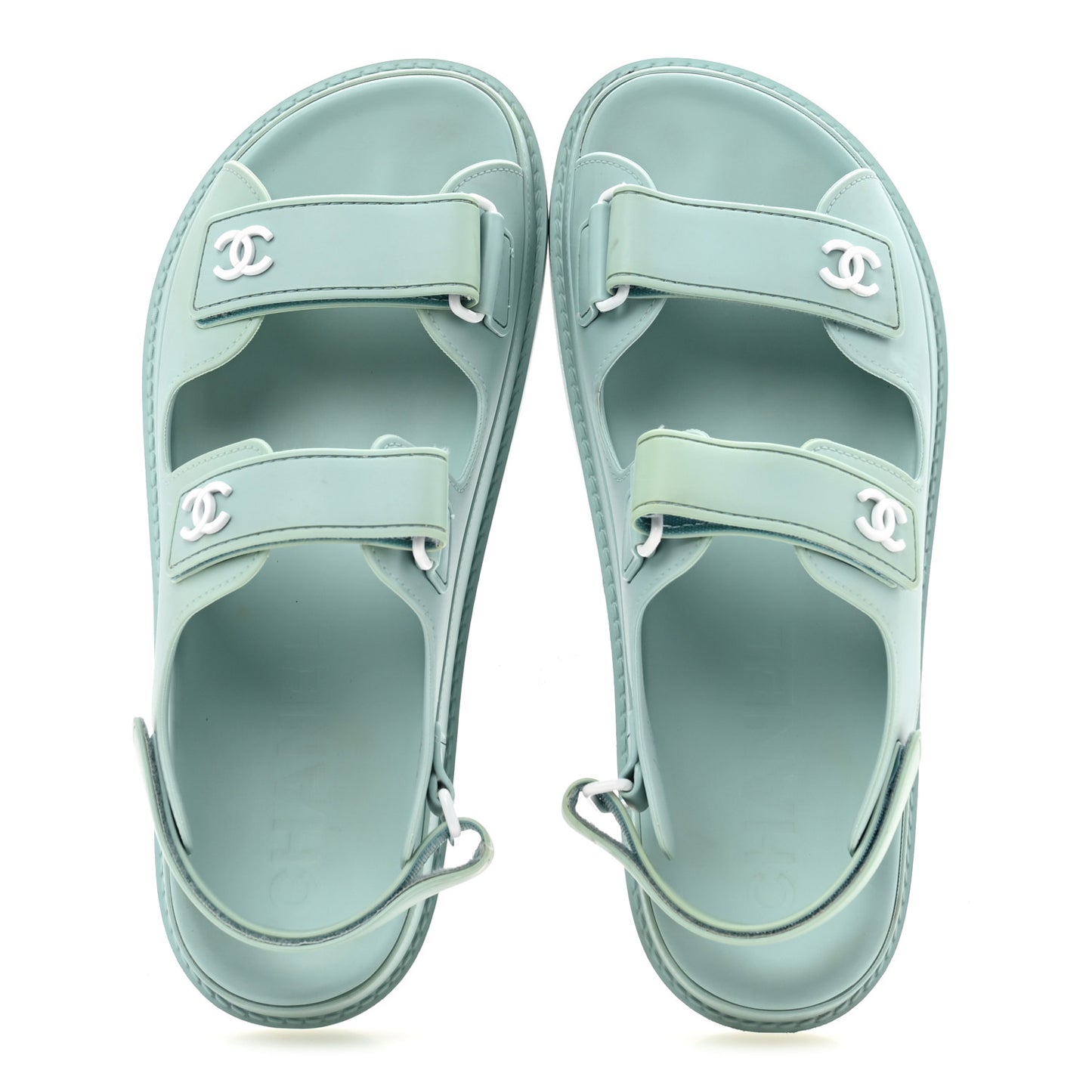 Rubber CC Dad Sandals 39 Light Blue