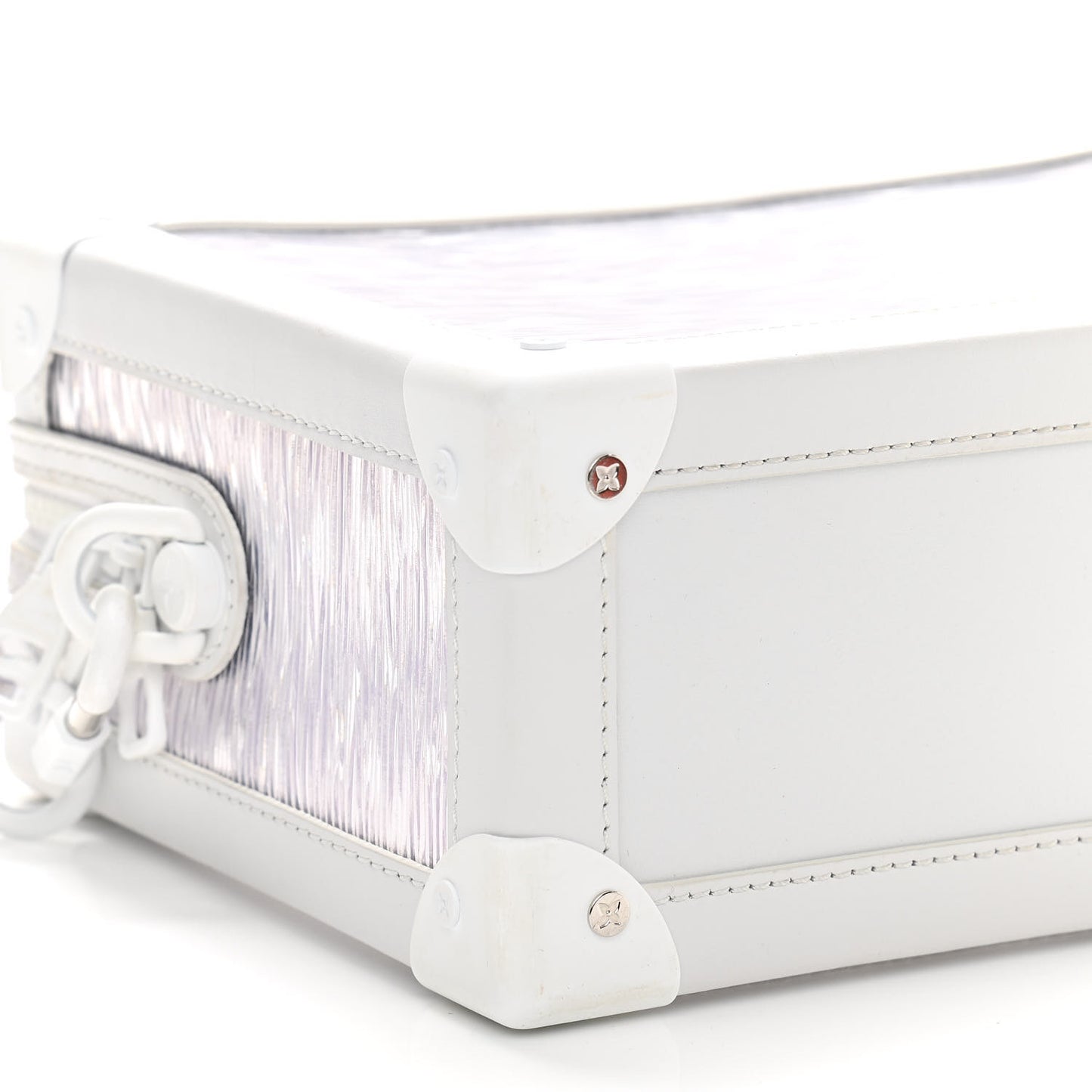 Calfskin PVC Epi Plage Soft Trunk Optic White