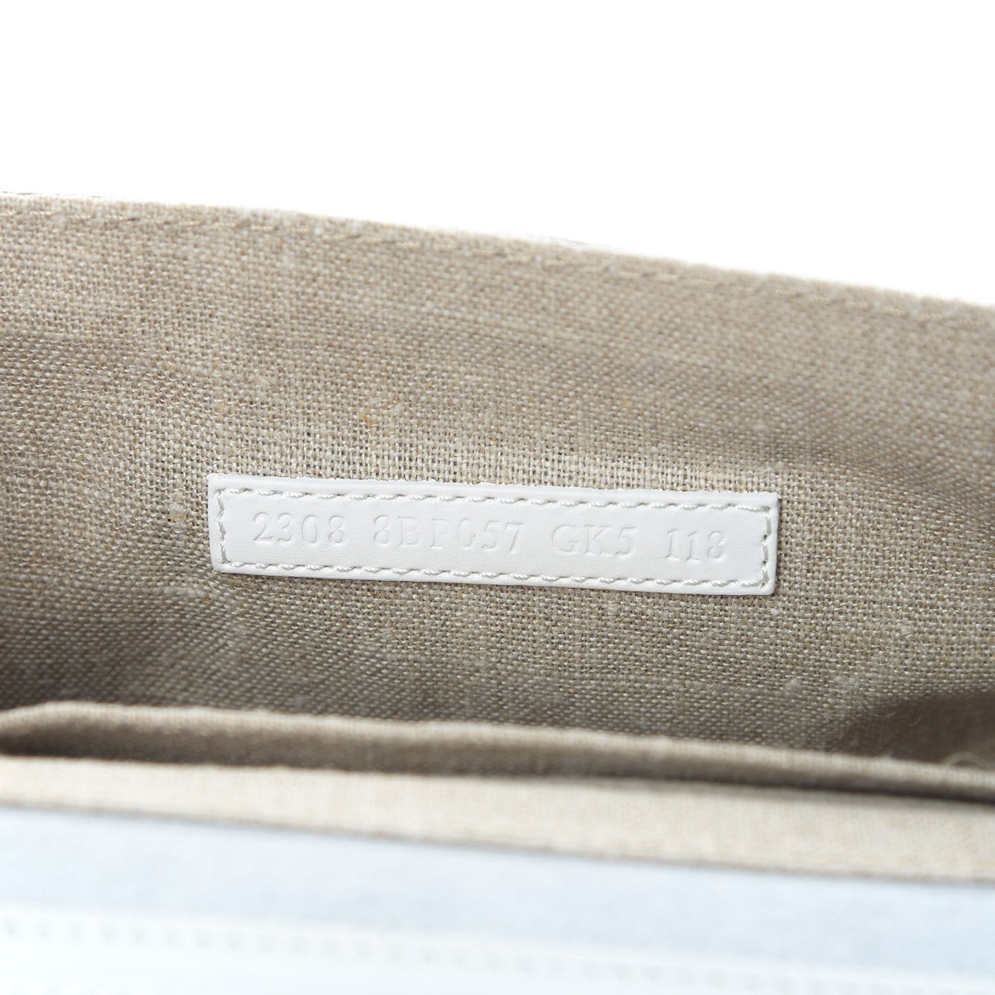 Fabric Calfskin Woven Crossbody White Multicolor