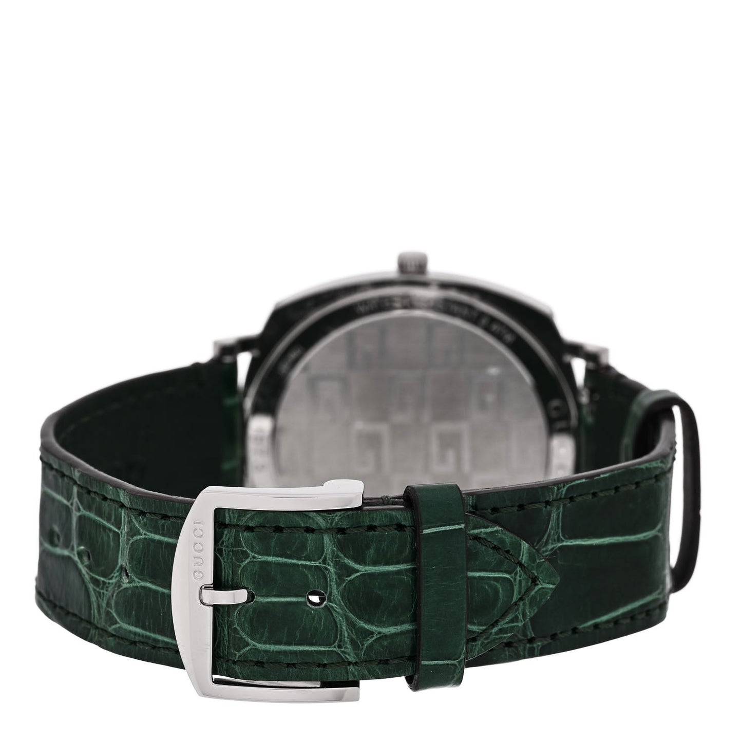 Stainless Steel Alligator 38mm Grip Quartz Watch Green