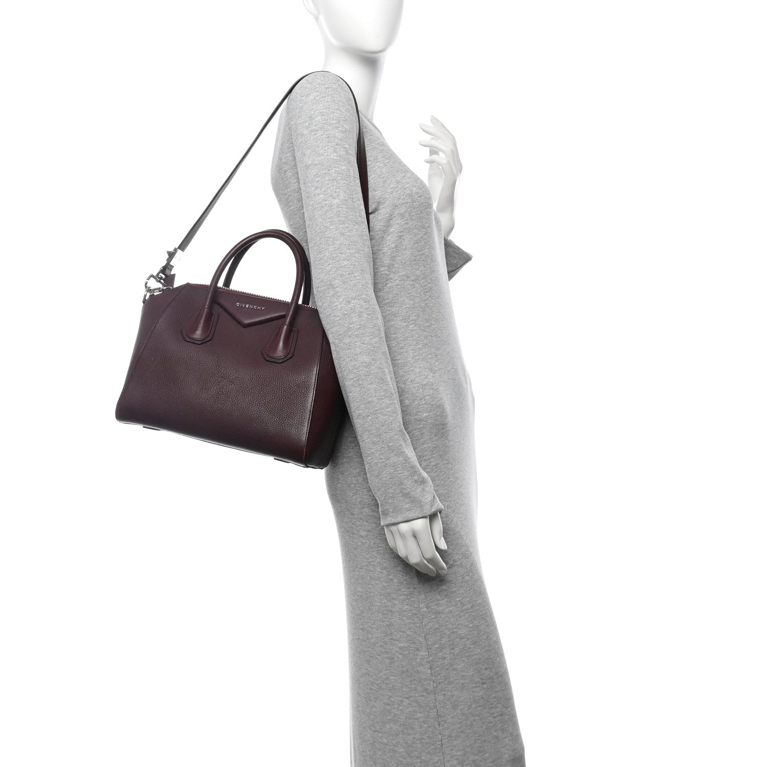 Givenchy Sugar Goatskin Medium Antigona Oxblood 2 of 17