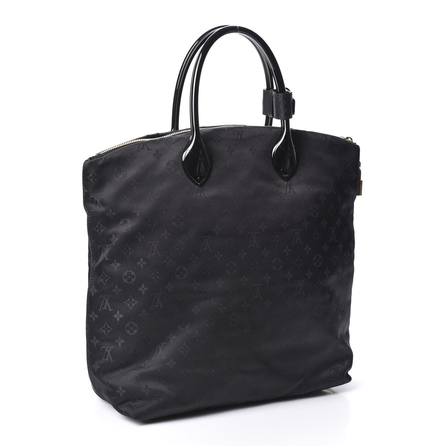 Monogram Nylon Desire Lockit Vertical MM Black