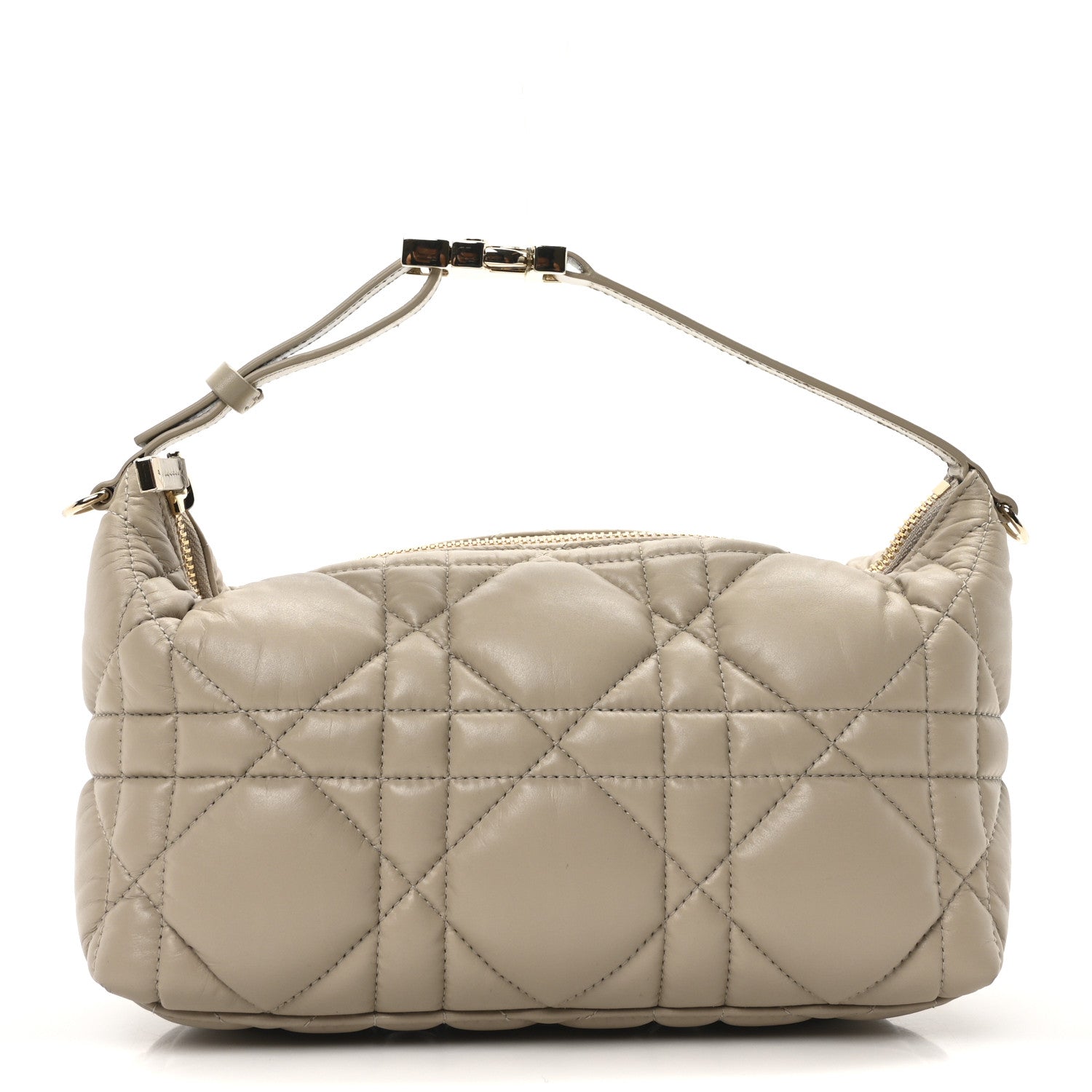 Christian Dior Calfskin Macrocannage Medium Diortravel Nomad Pouch 