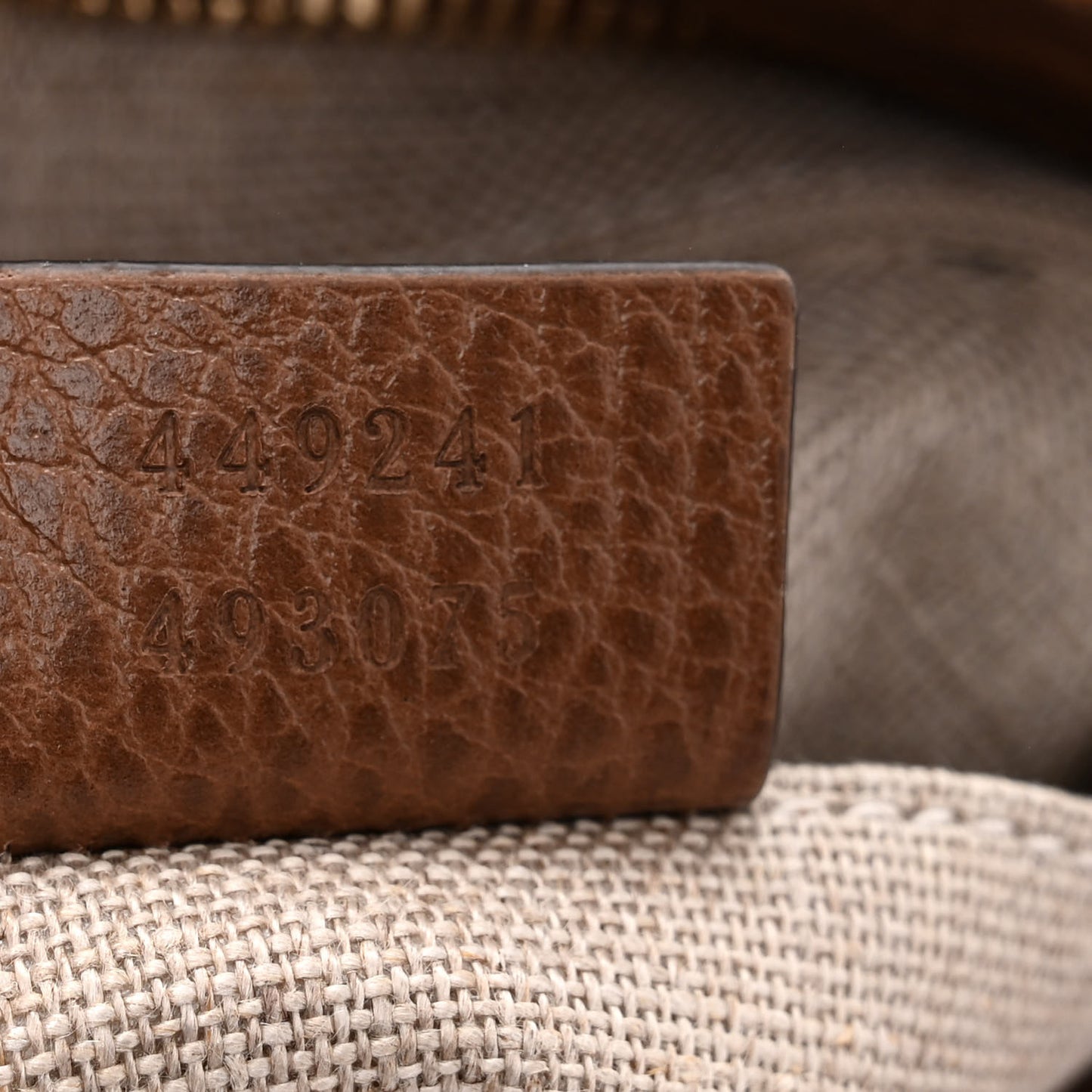 Monogram Small Bree Tote Beige Tabacco