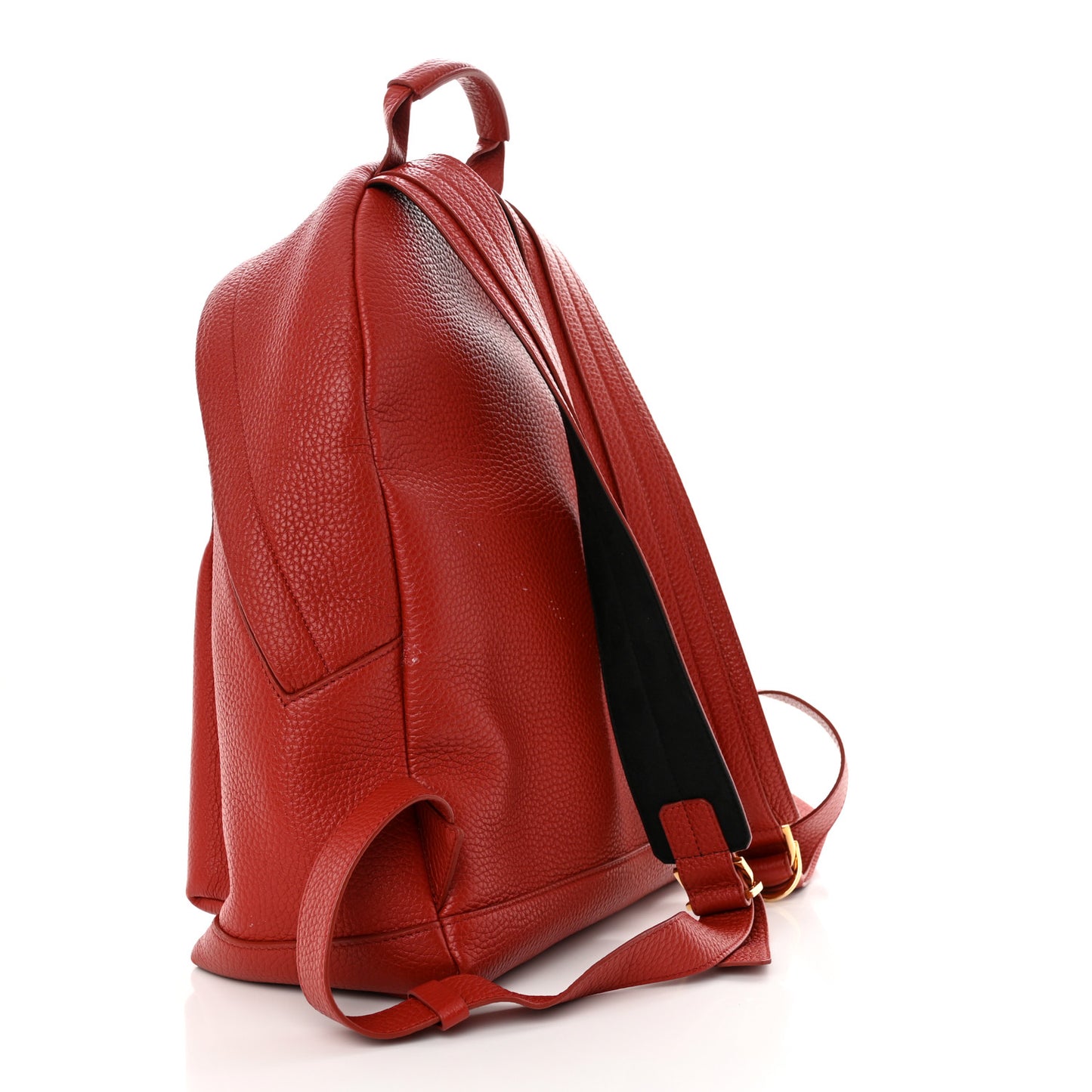 Grained Calfskin Buckley Backpack Red