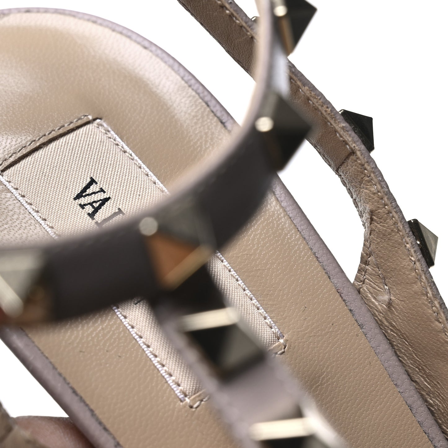 Patent Nappa Rockstud Ankle Strap 100mm Pumps 40 Black Poudre