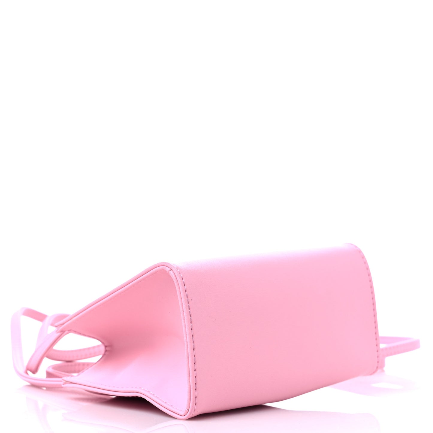 Vegan Leather Small Shopping Bag Bubblegum