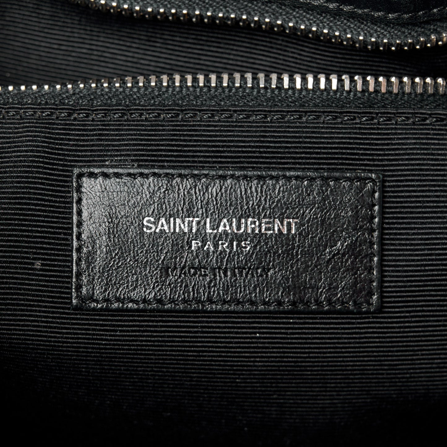 Lambskin Matelasse Studded Chevron Monogram Shopping Bag Black