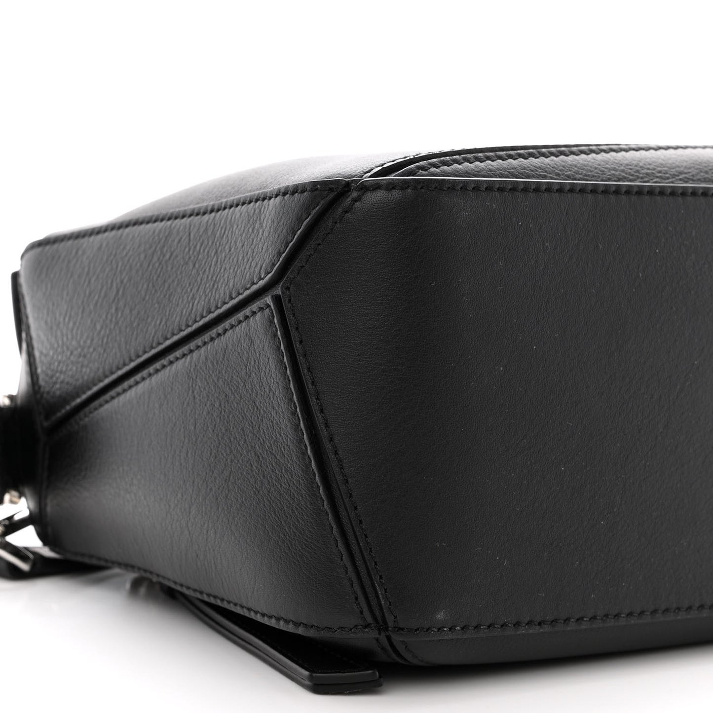 Calfskin Small Puzzle Bag Black