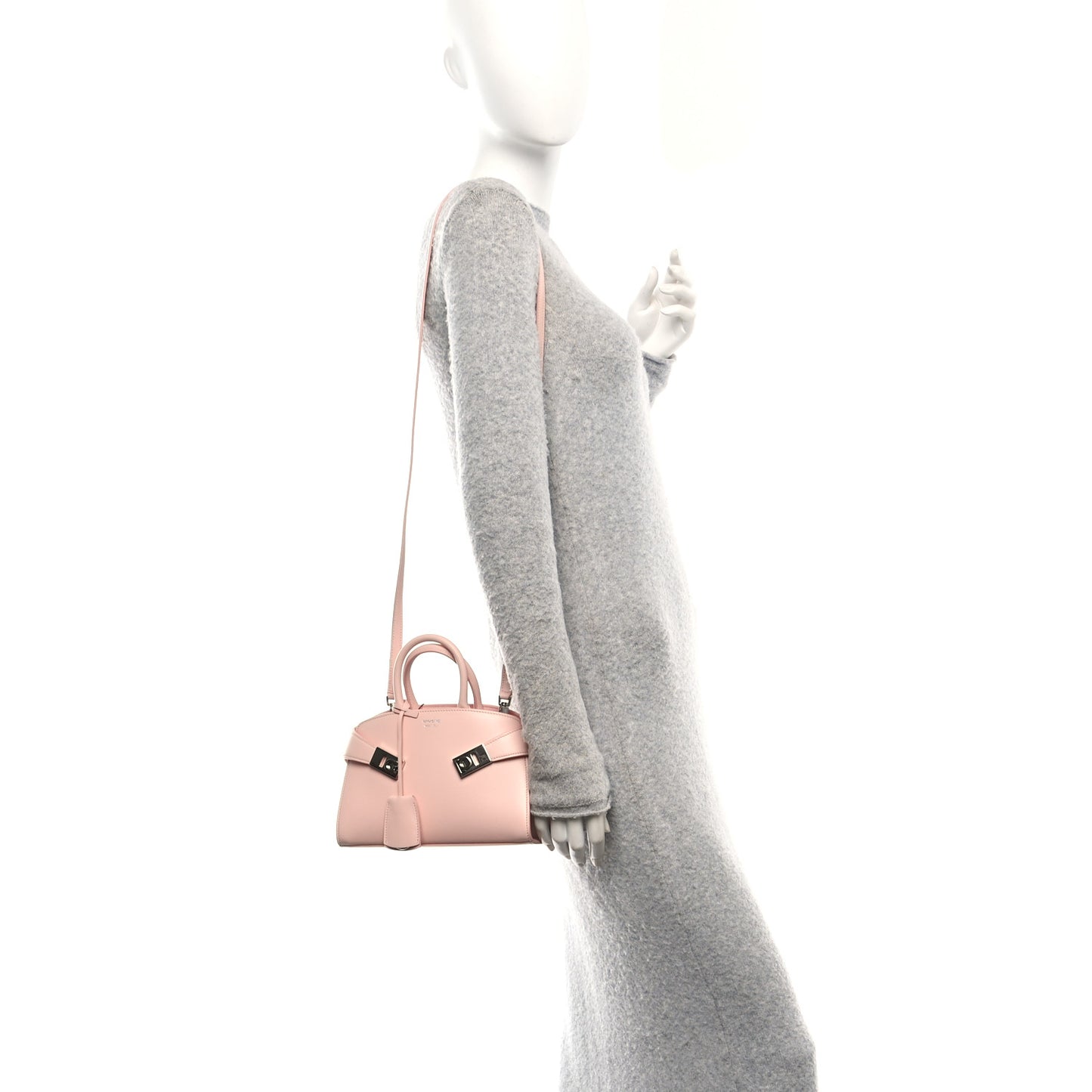 Calfskin Mini Hug Bag Nylund Pink