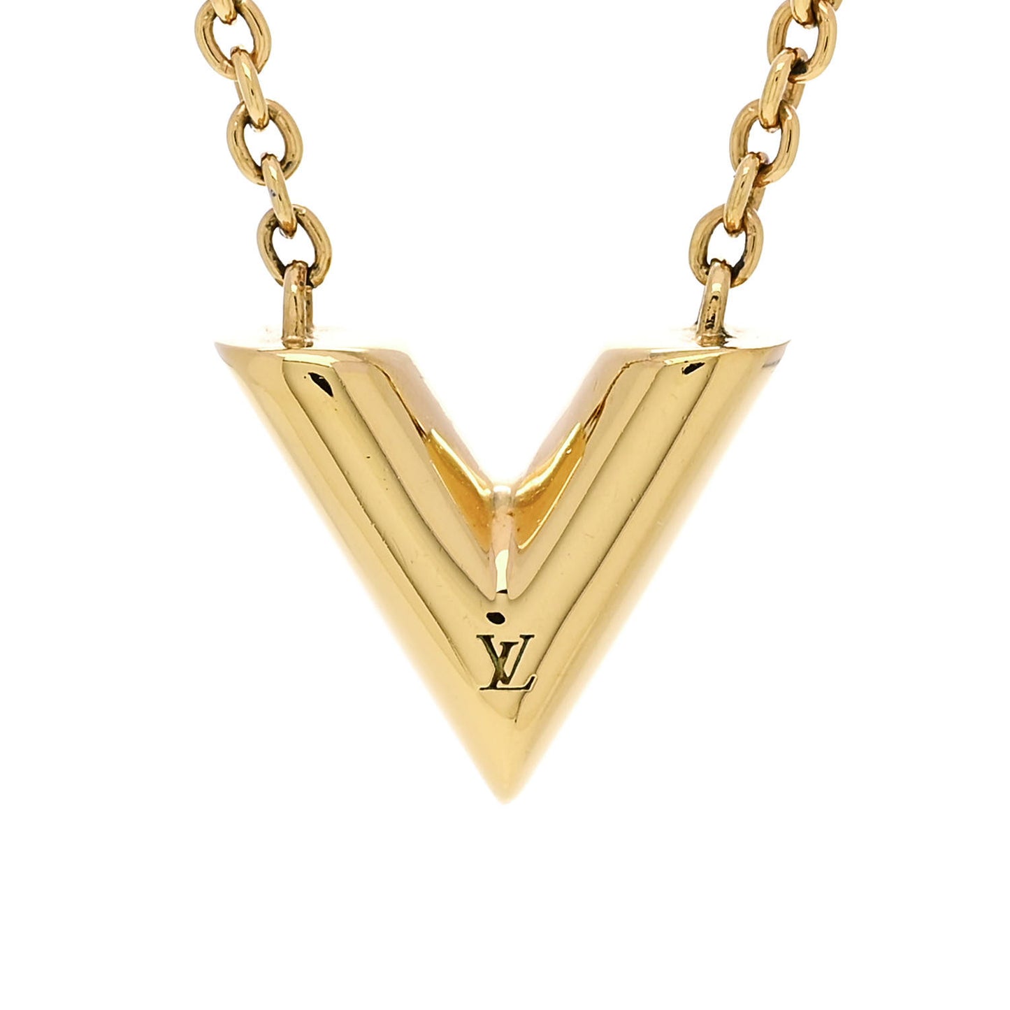 Essential V Necklace Gold
