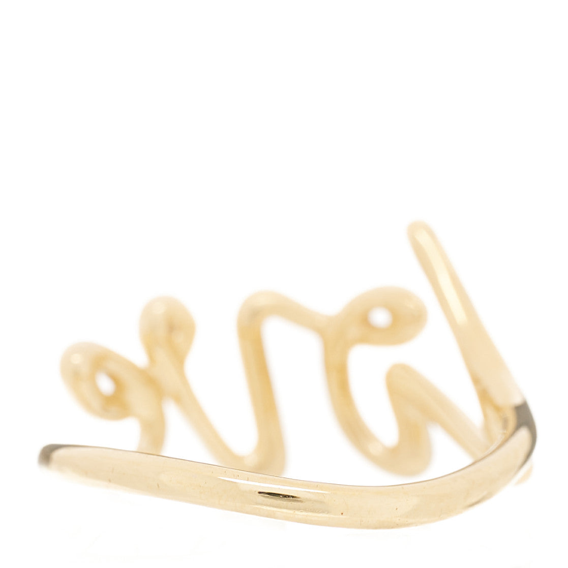 18K Yellow Gold Paloma's Graffiti Love Ring 49 5