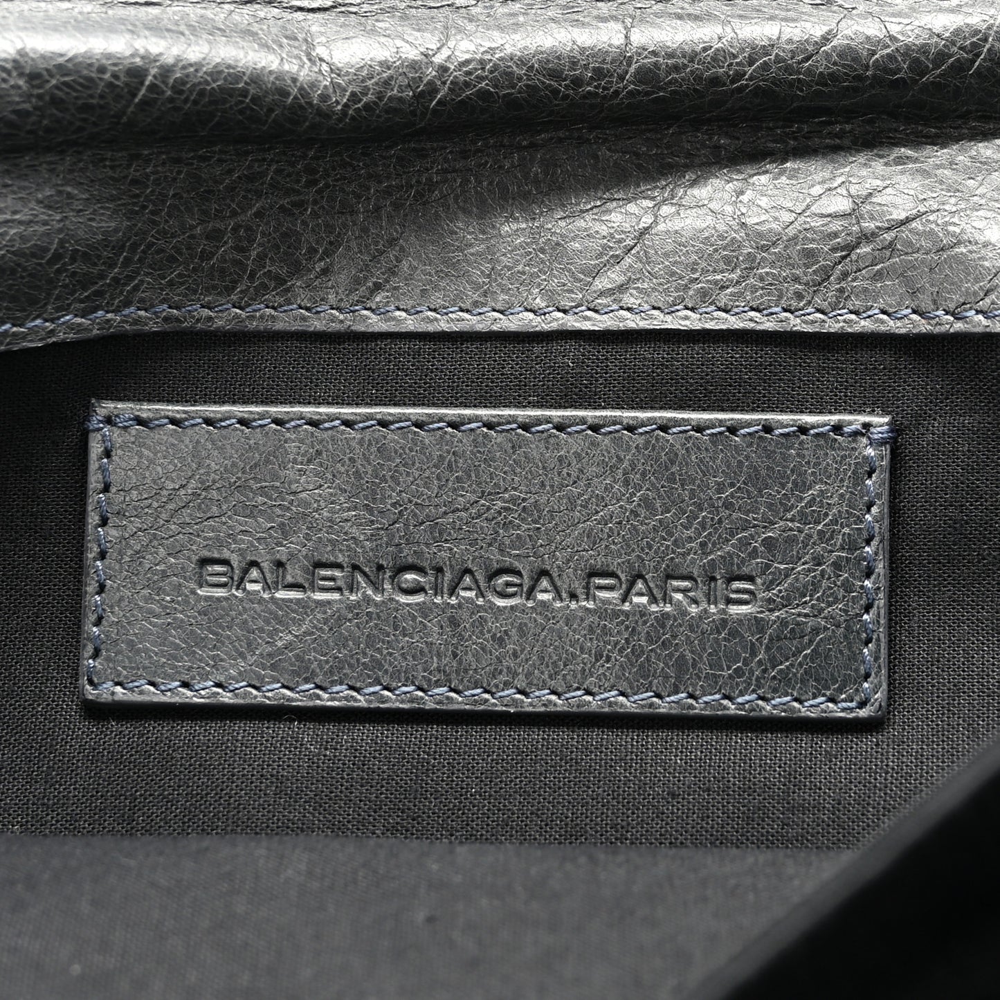 Agneau Giant 21 Rose Gold Hardware Envelope Clutch Anthracite