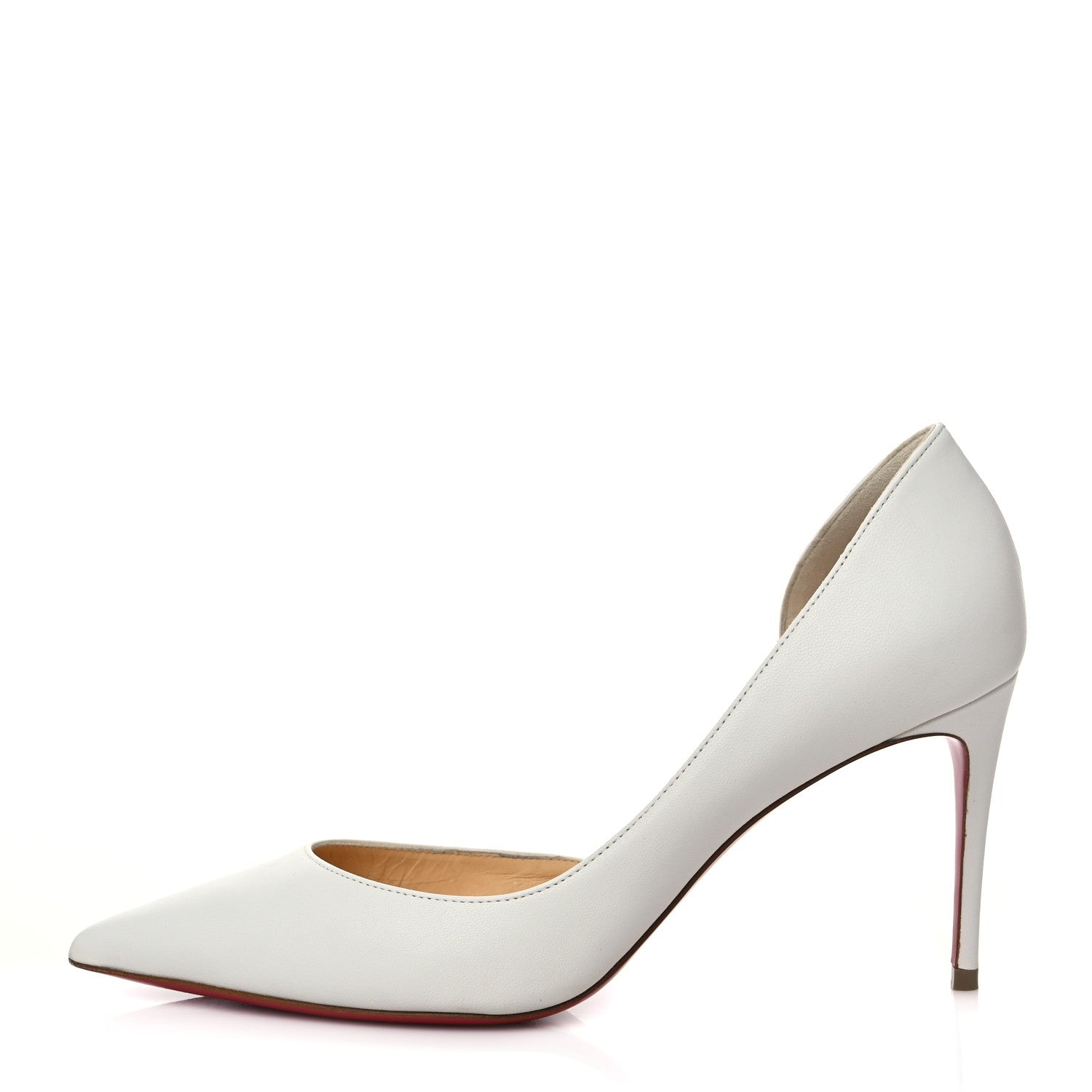 Christian Louboutin Shiny Nappa Iriza 85 Pumps 37.5 Bianco 1 of 13