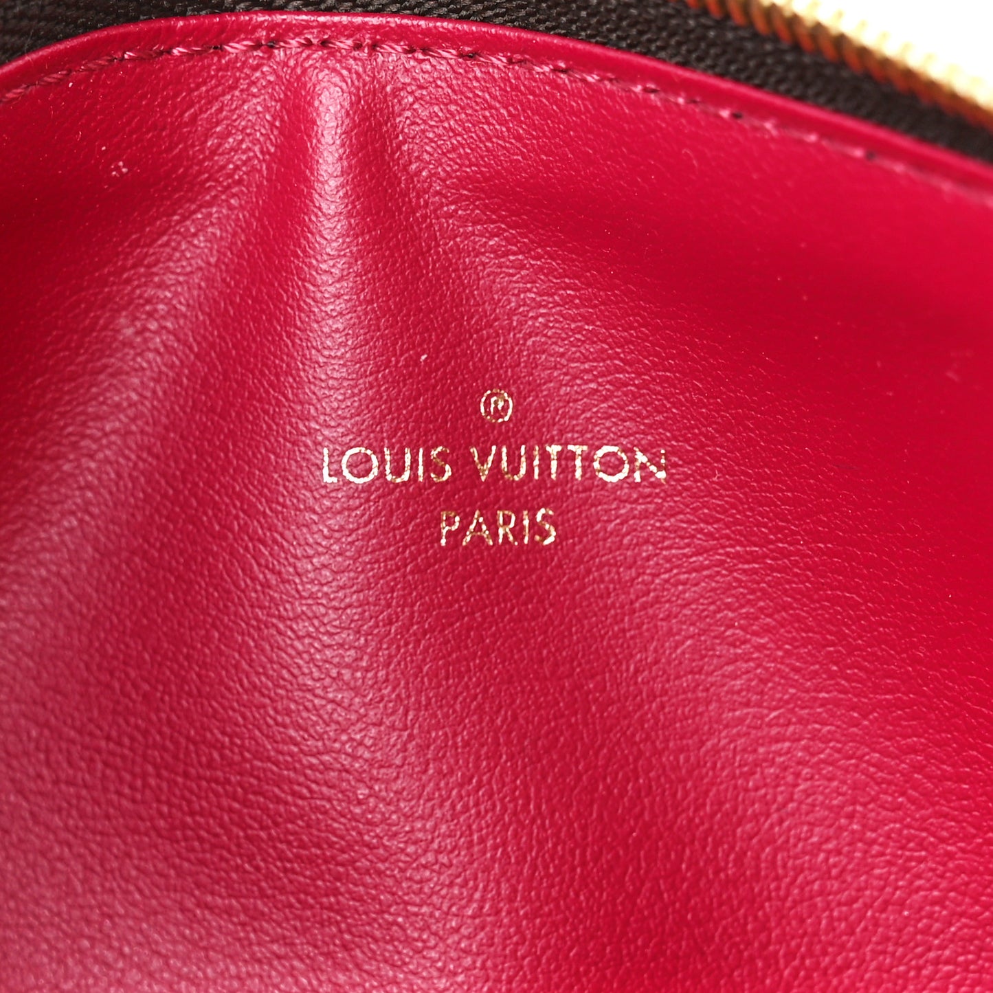 Monogram Pochette Felicie Chain Wallet Fuchsia