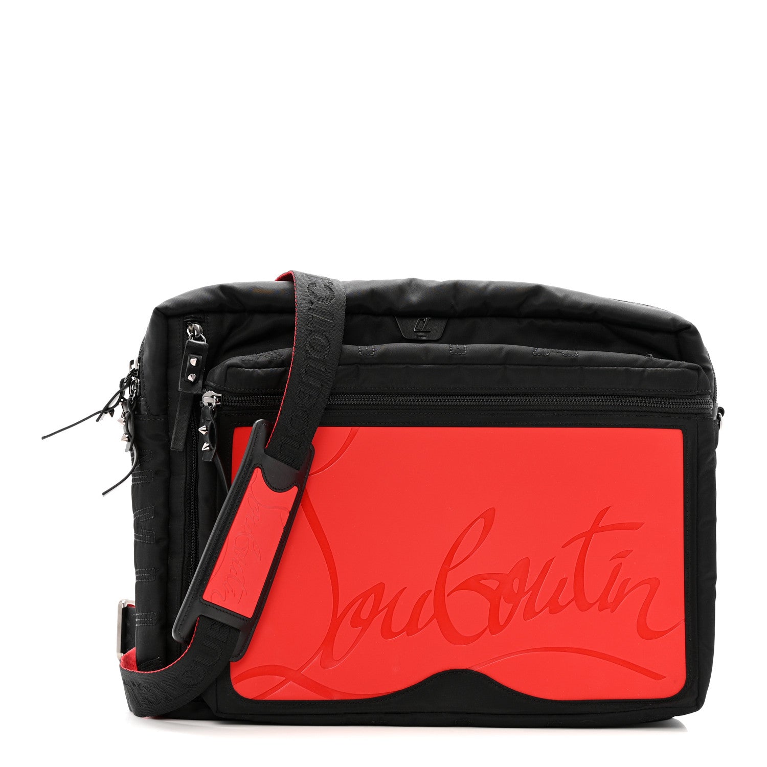 Christian Louboutin Nylon Sneaker Sole Loubideal Messenger Bag