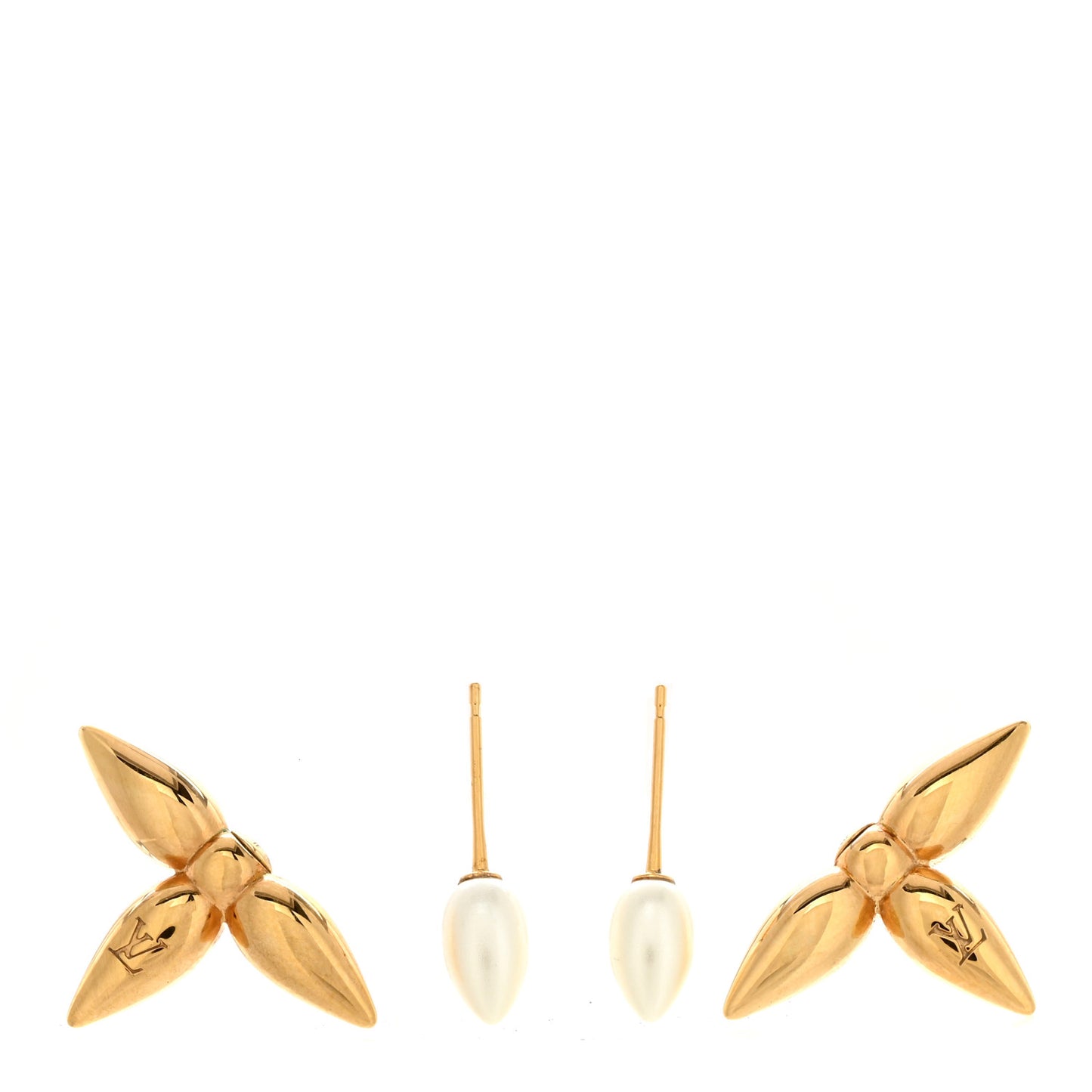 Pearl Louisette By Night Earrings Gold
