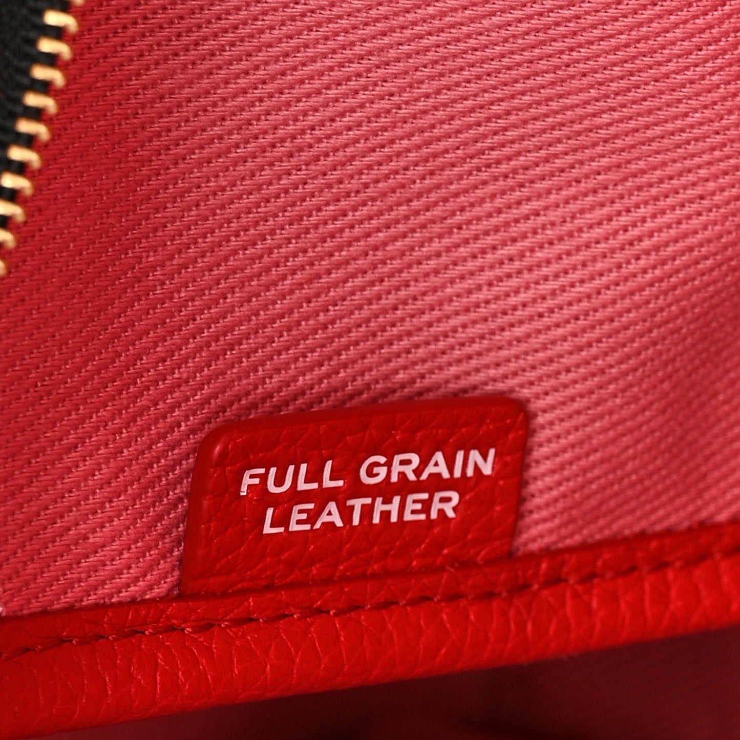 Grained Calfskin Medium The Tote Bag True Red