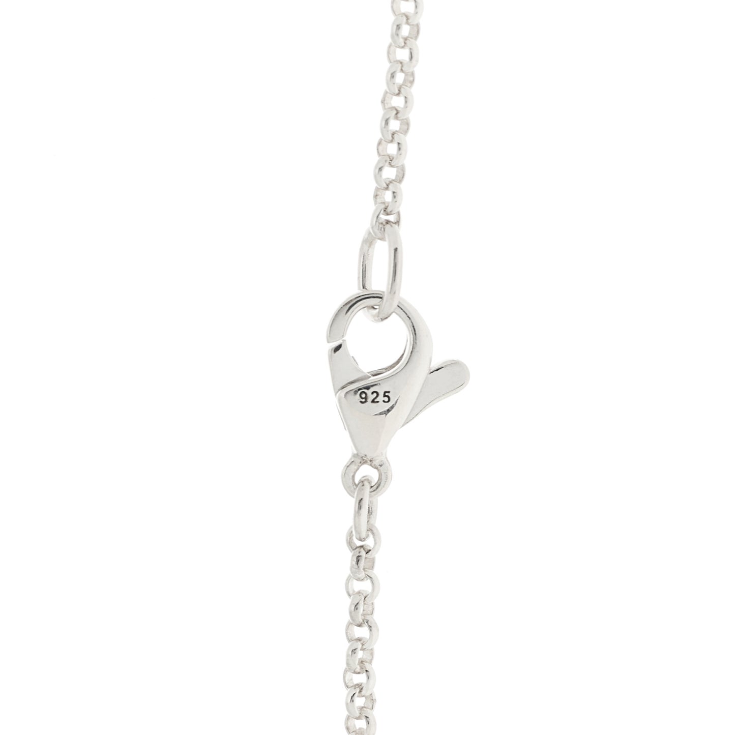 Sterling Silver Enamel Diamond Pebble Pendant Necklace Yellow