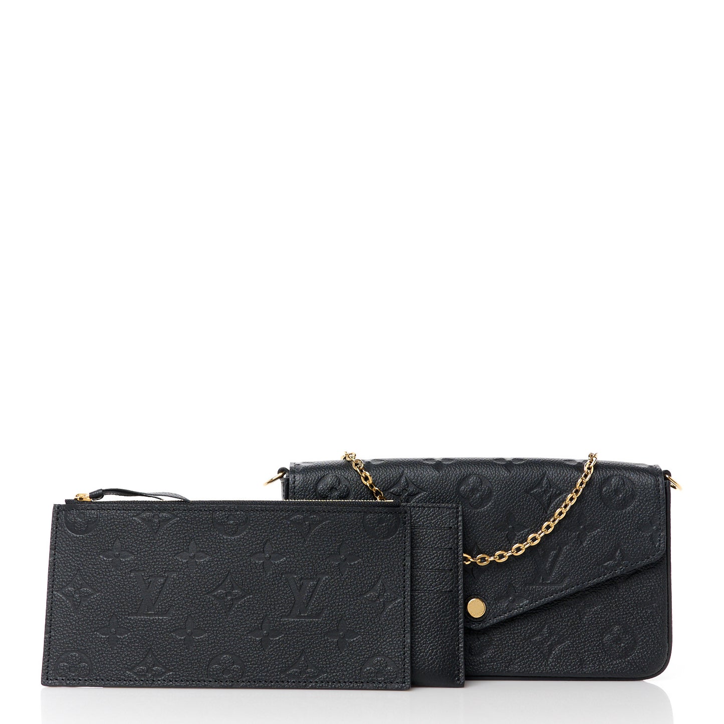 Empreinte Pochette Felicie Chain Wallet Black