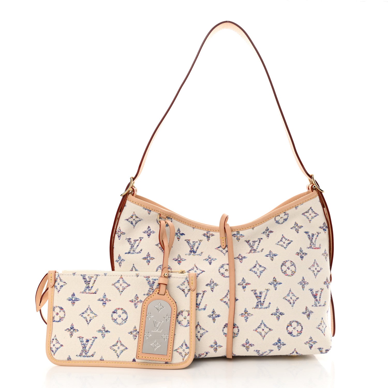 Louis Vuitton Monogram Jacquard CarryAll PM Multicolor Beige 3 of 14