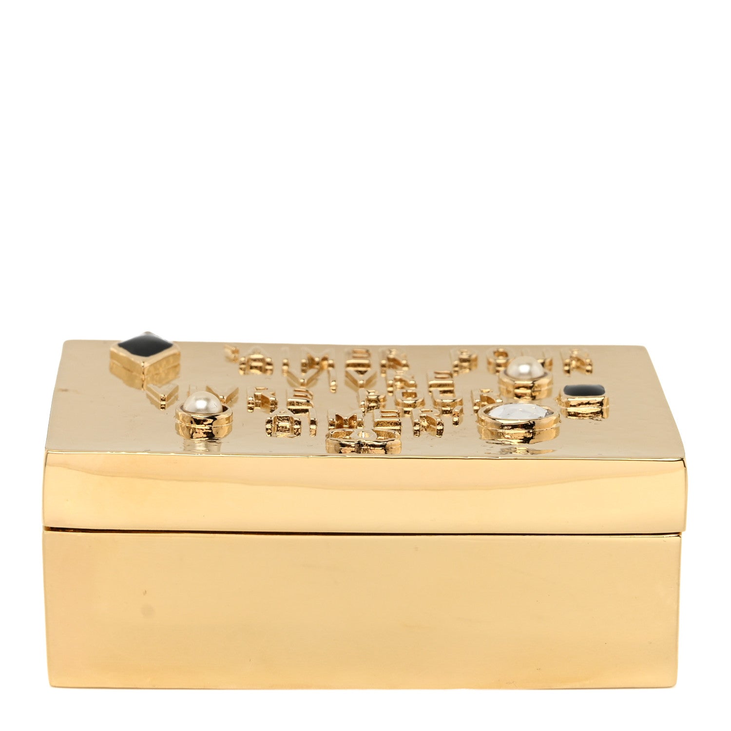 Chanel Metal Aimer Pour Vivre Jewelry Box Gold 1794021 – FASHIONPHILE
