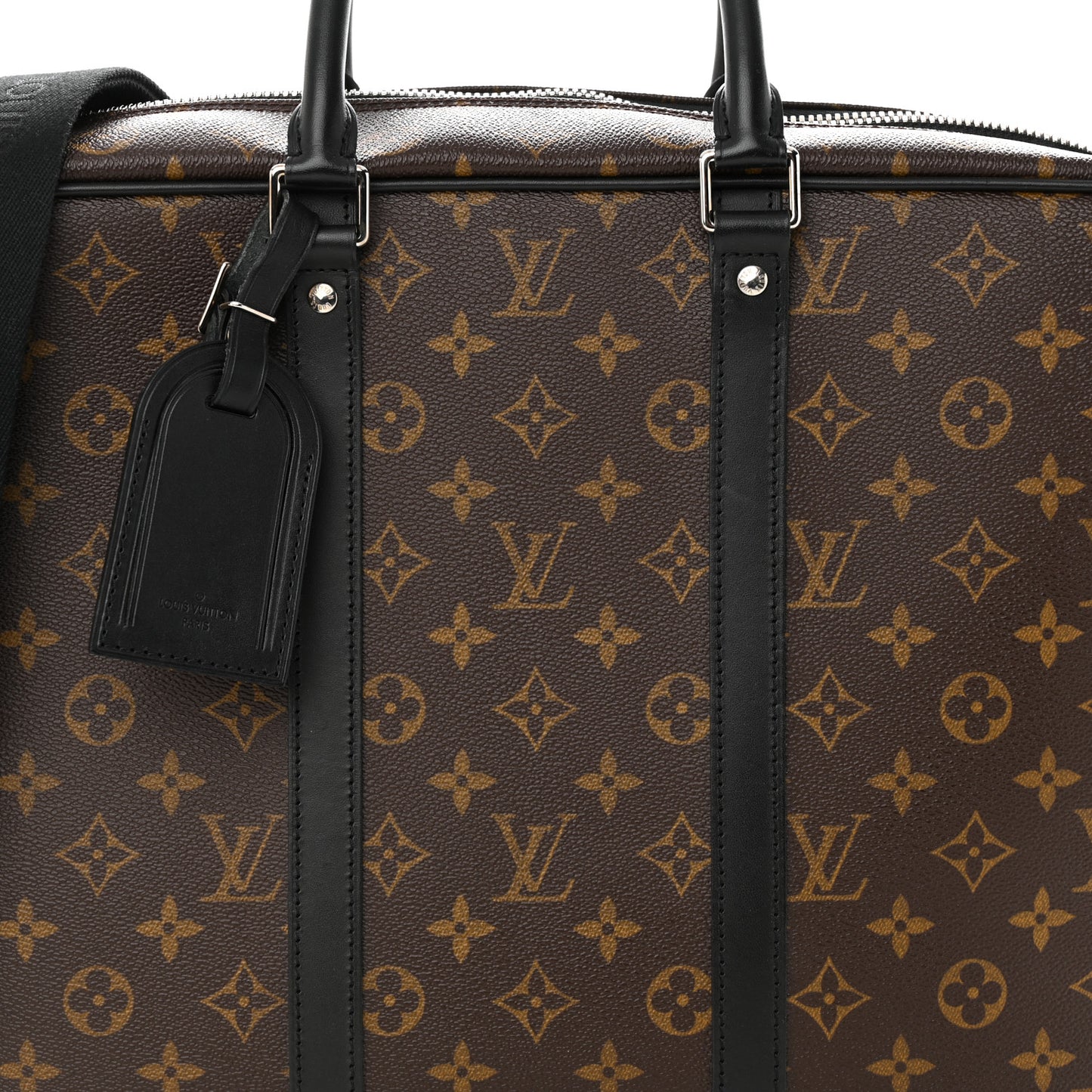 Monogram Macassar Porte Documents Voyage Soft Briefcase