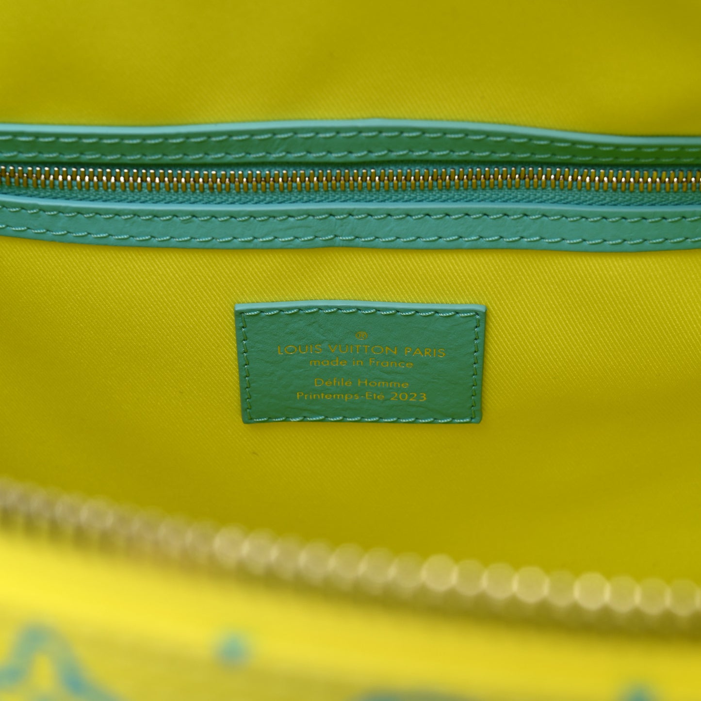 Monogram Playground Keepall Bandouliere 50 Lime