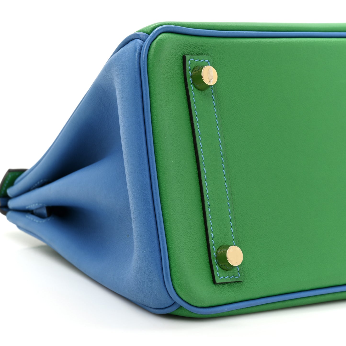 Swift Horseshoe Birkin 25 Vert Vertigo Bleu Hydra