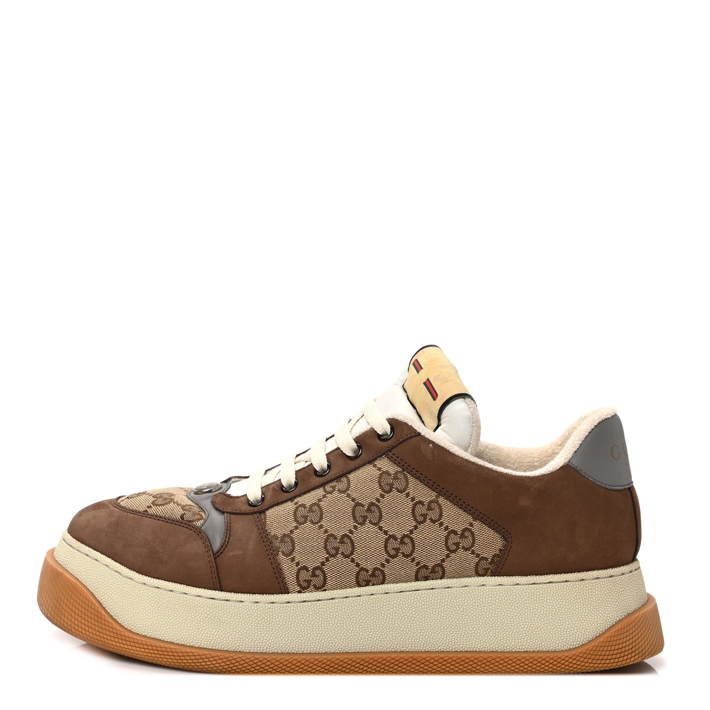 Monogram Nubuck Miro Soft Calfskin Mens Screener 50mm Sneakers 10.5 Beige Ebony New Acero Dusty Grey Mystic White