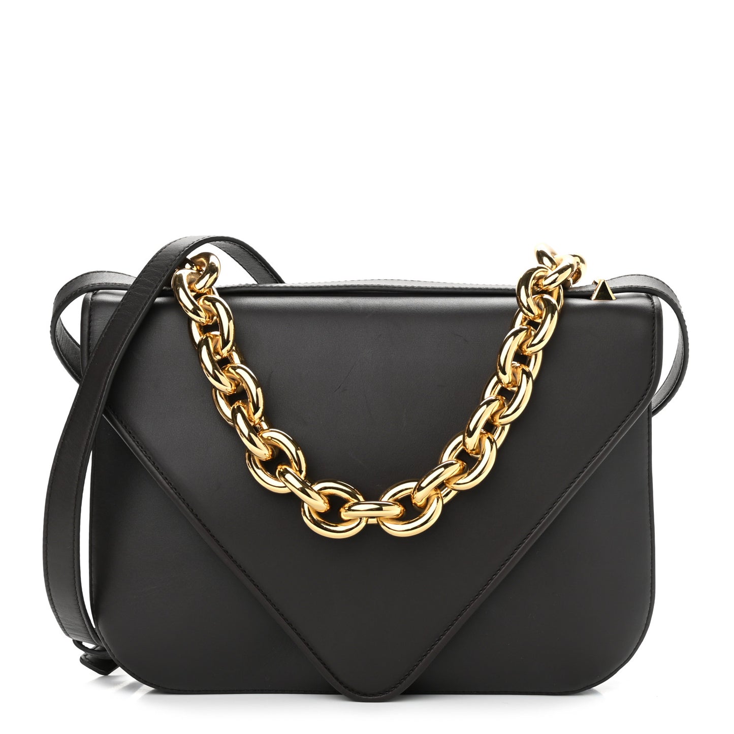 Calfskin Mount Envelope Bag Fondant