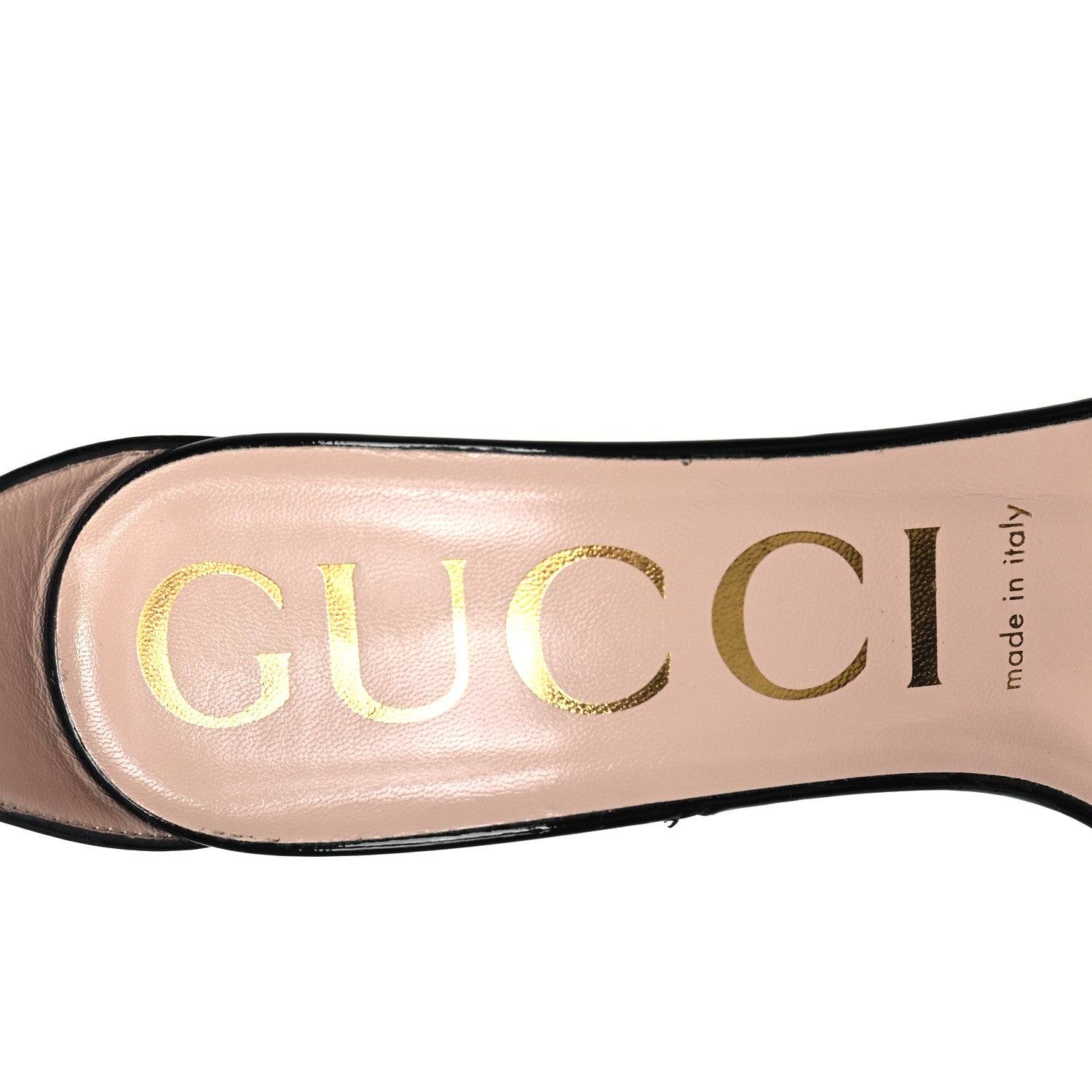 Gucci Patent Ankle Strap High Heel Sandals 37 Black 7 of 8