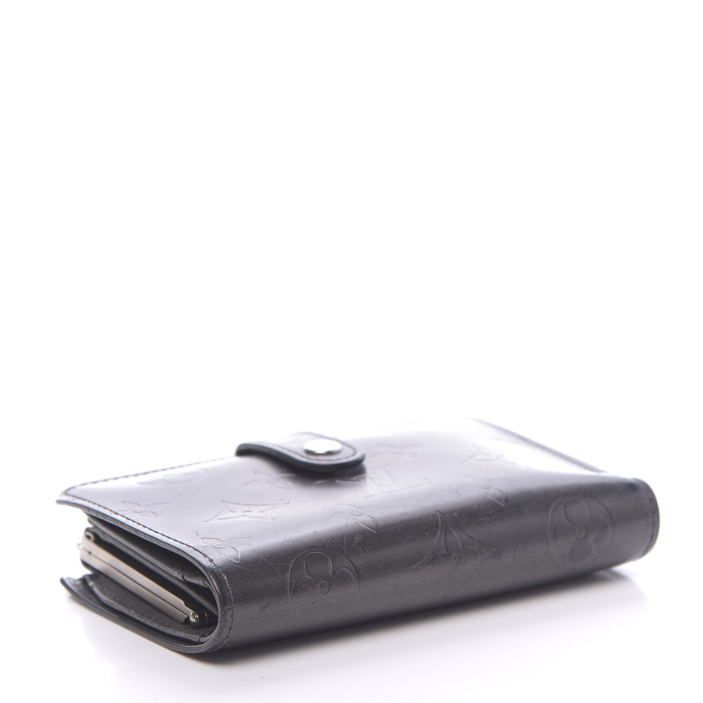 Mat Monogram French Purse Wallet Black