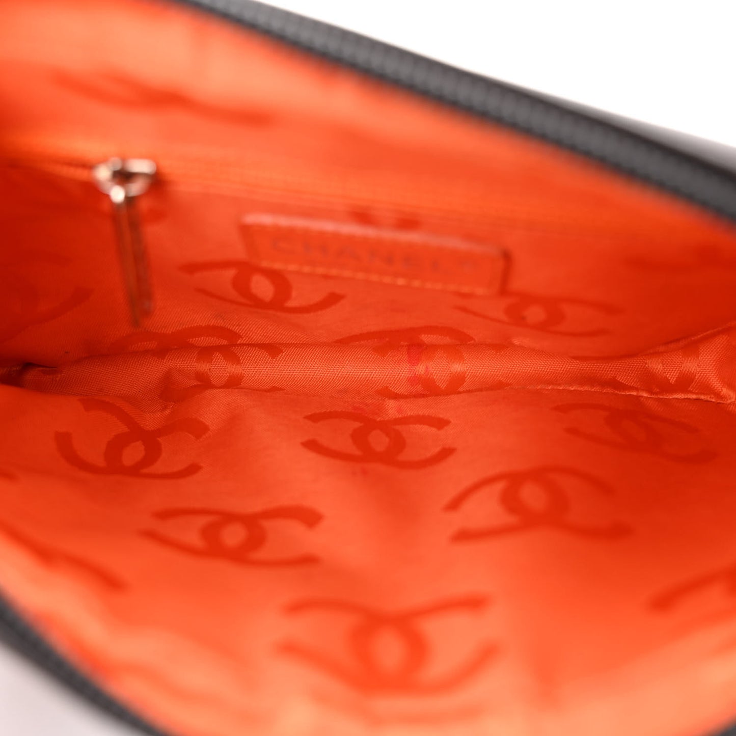 Calfskin Quilted Cambon Pochette Brown