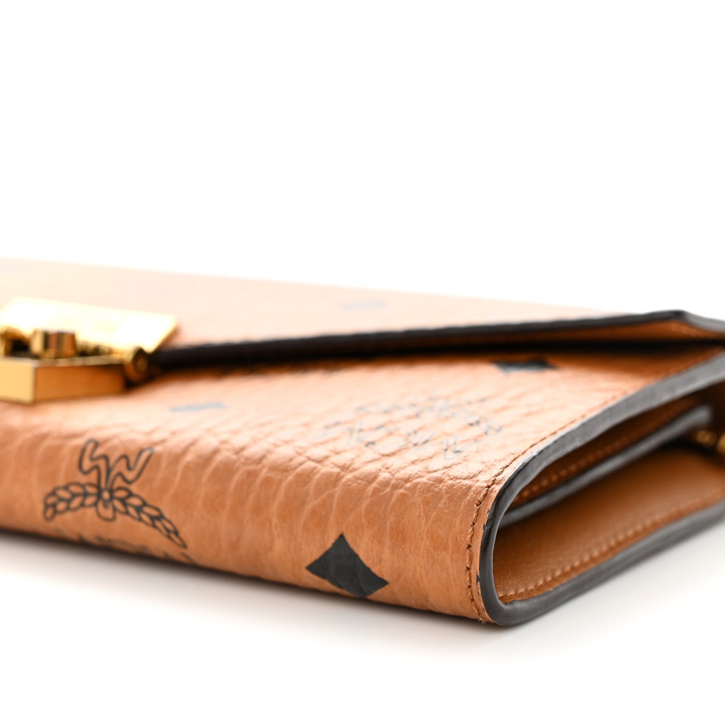 Visetos Large Patricia Wallet On Chain Cognac