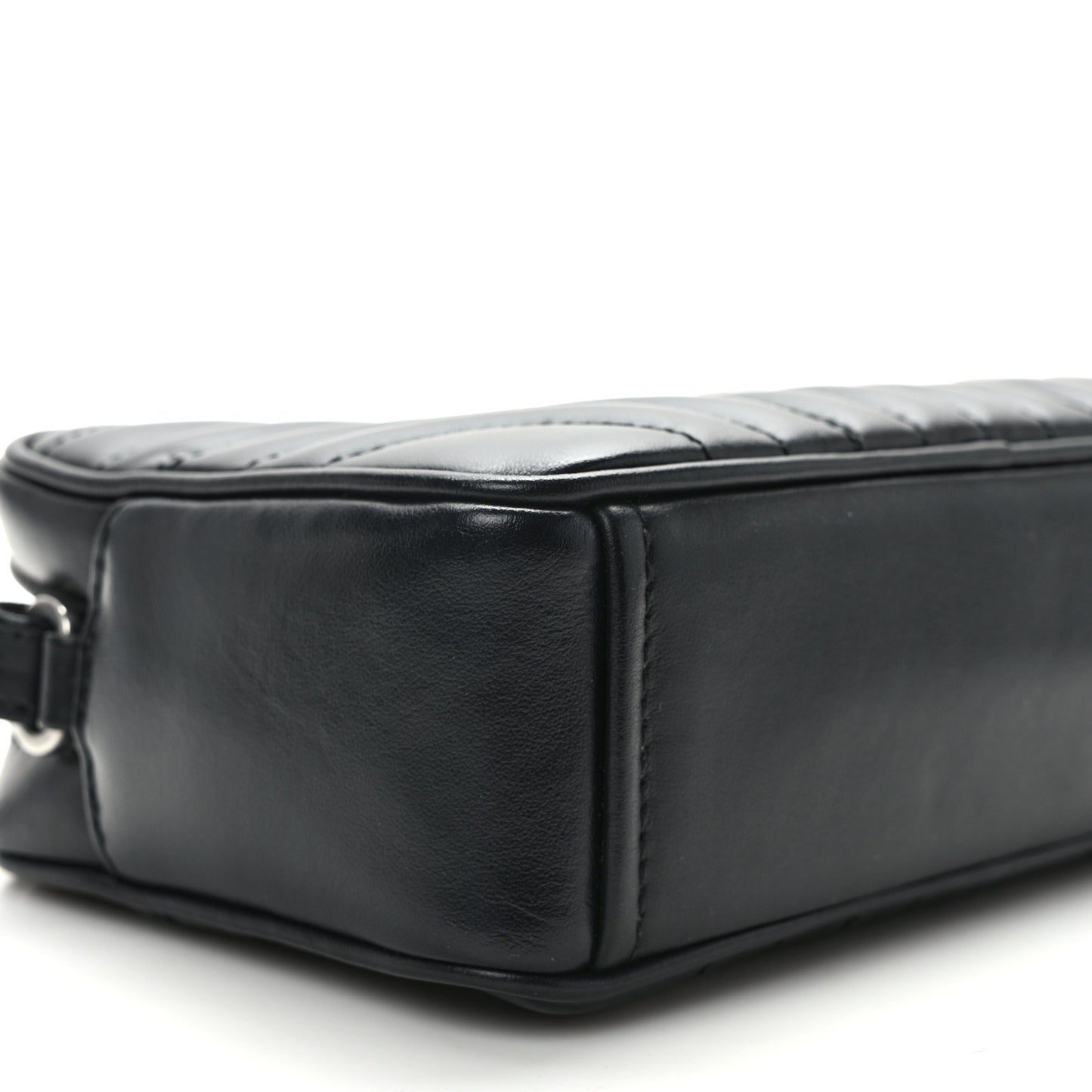 Soft Calfskin Diagramme Crossbody Bag Black