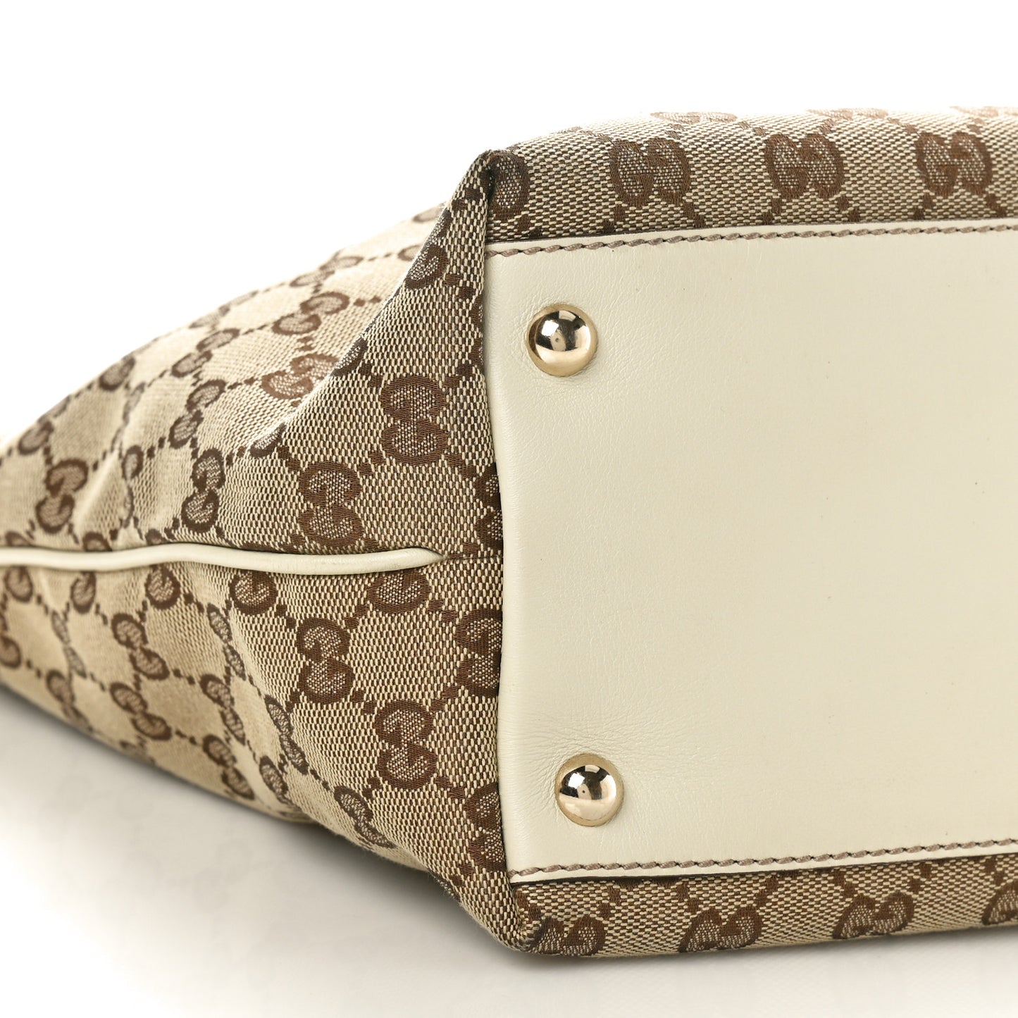 Monogram Medium New Britt Tote Off White