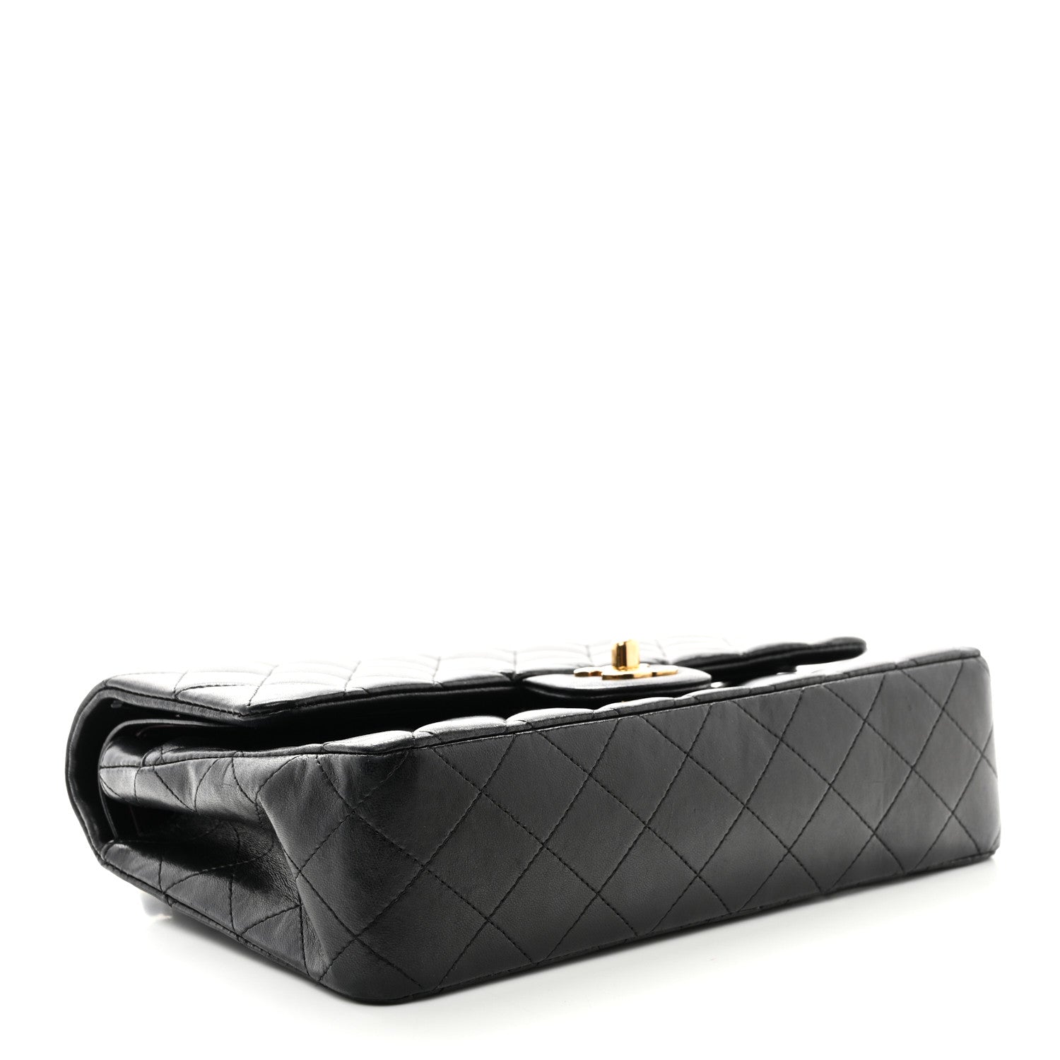 Chanel Lambskin Quilted Medium Double Flap Black 4 of 11