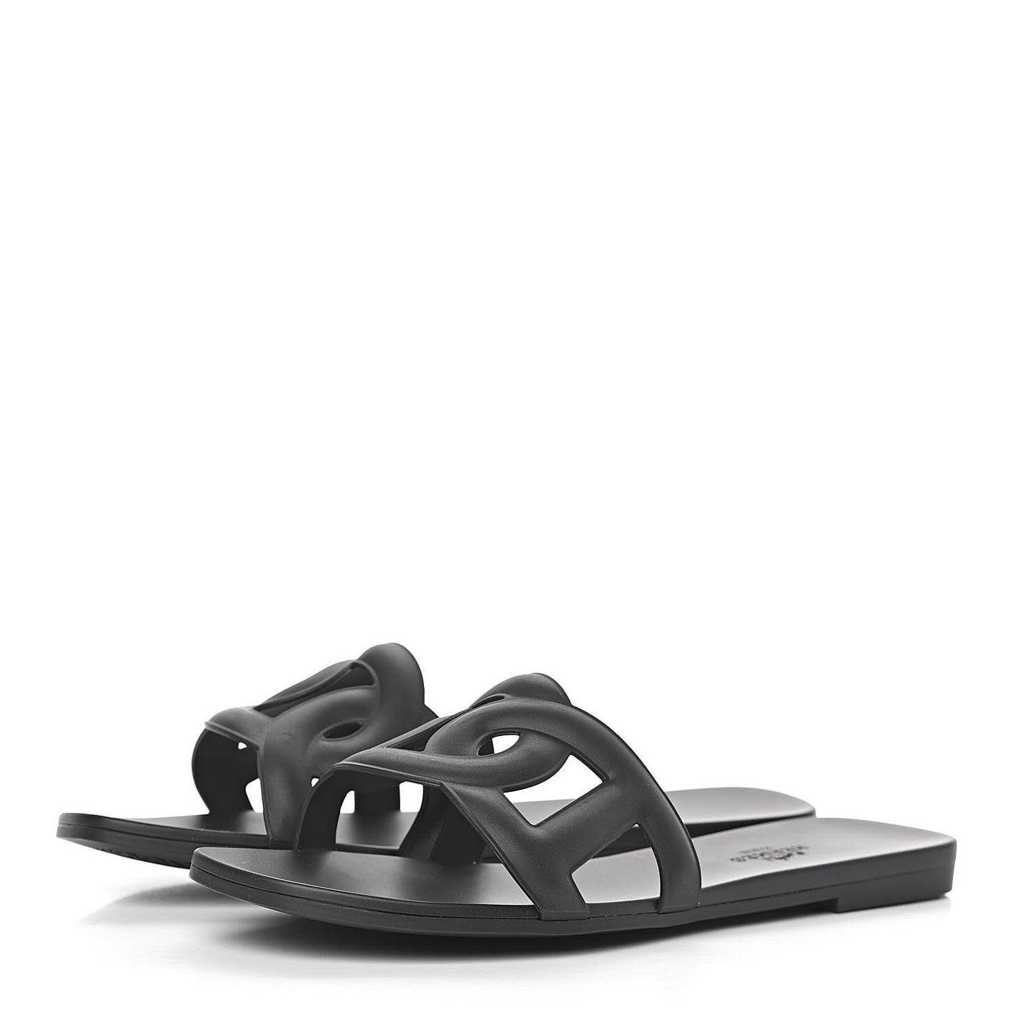 Rubber Aloha Sandals 37 Black