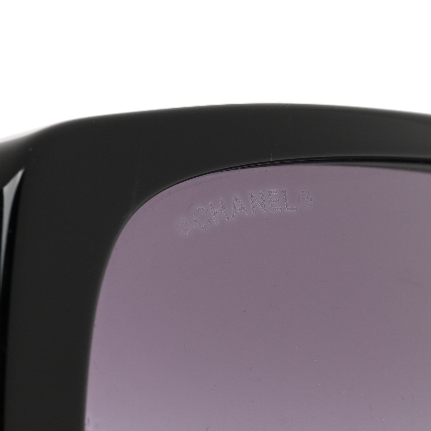Chanel Acetate Shield Sunglasses 5495A Black 7 of 8