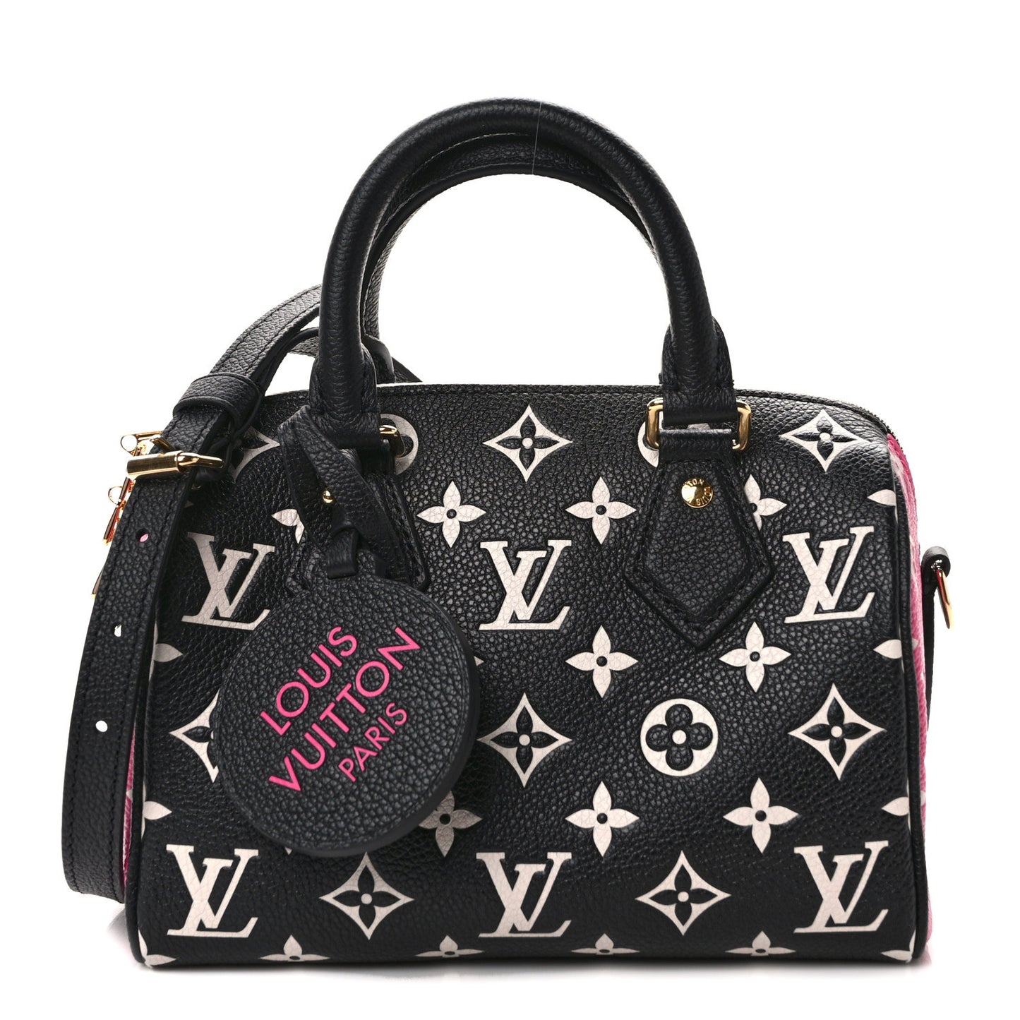 Empreinte Monogram Spring in the City Speedy Bandouliere 20 Black White Pink