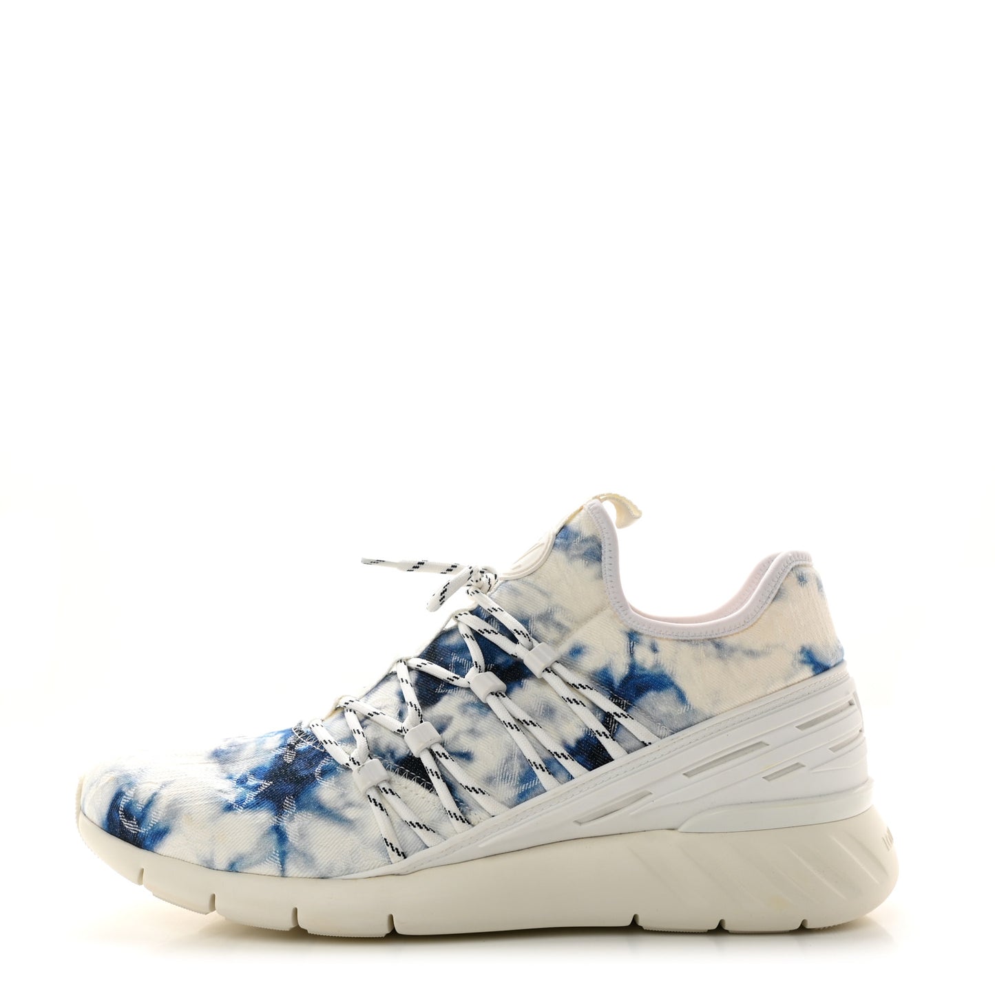 Denim Monogram Tie Dye Mens Fastlane Low Sneakers 10 Marine